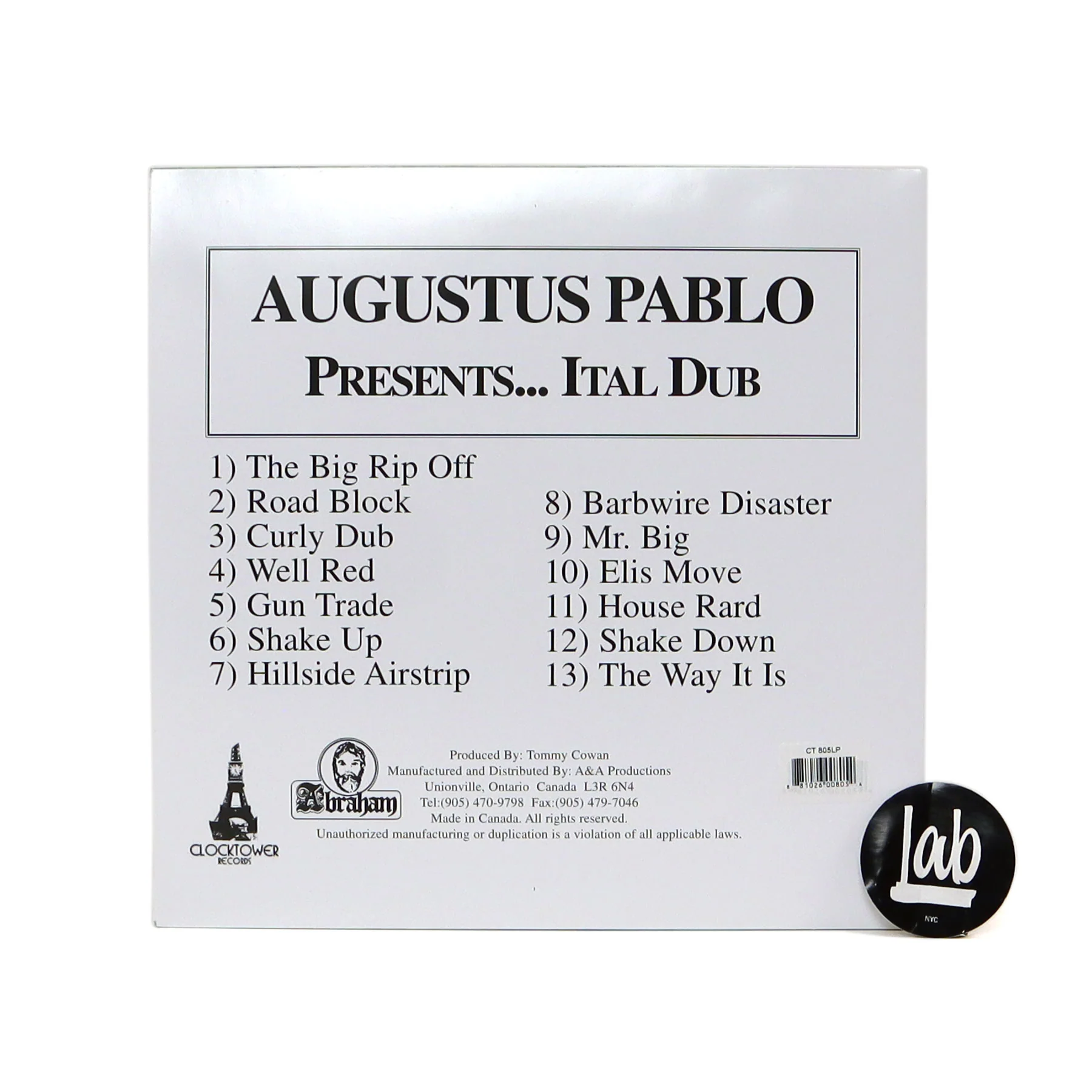 Augustus Pablo: Ital Dub (King Tubby) Vinyl LP - Image 4
