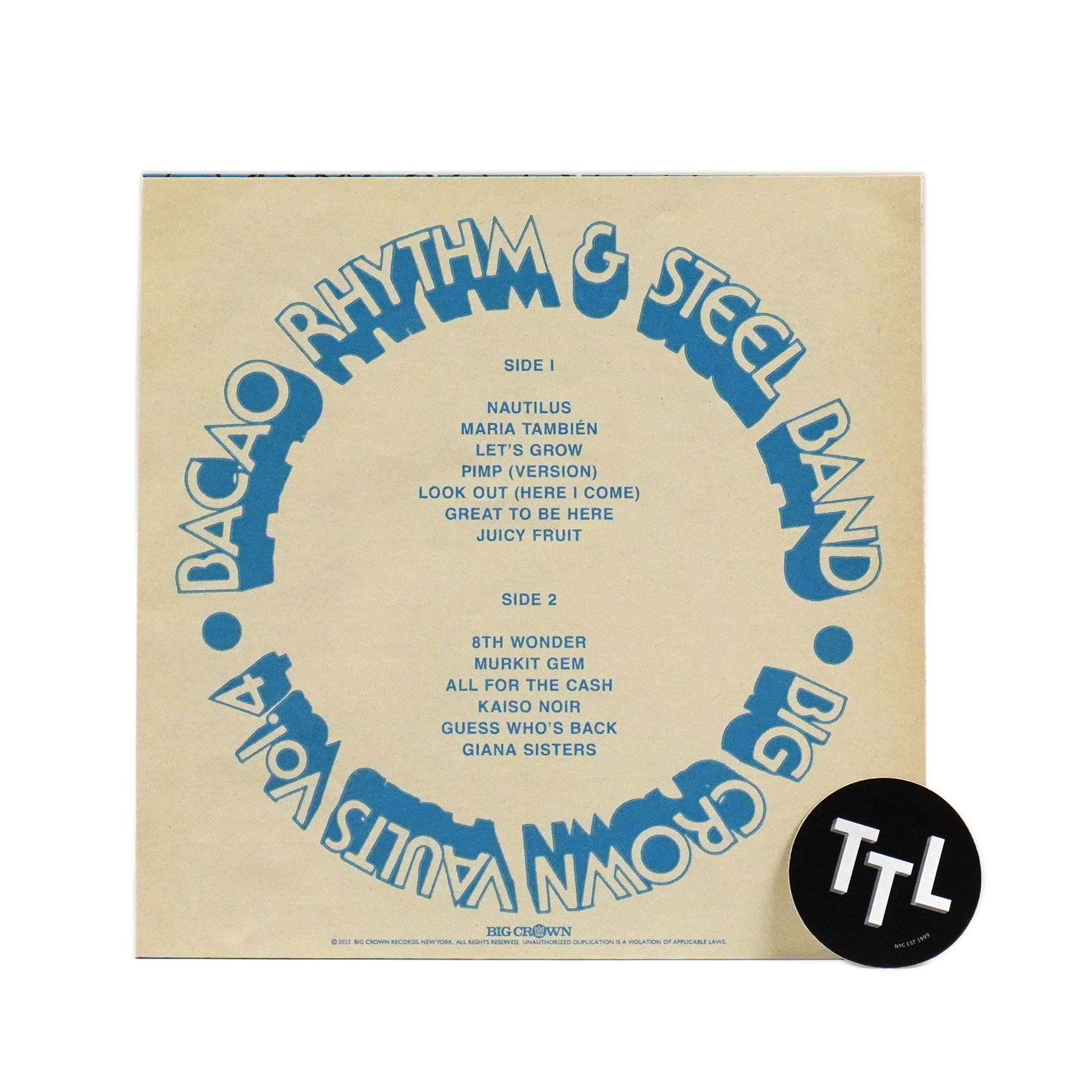 Bacao Rhythm & Steel Band: Big Crown Vaults Vol.4 (Colored Vinyl) Vinyl LP - Image 3