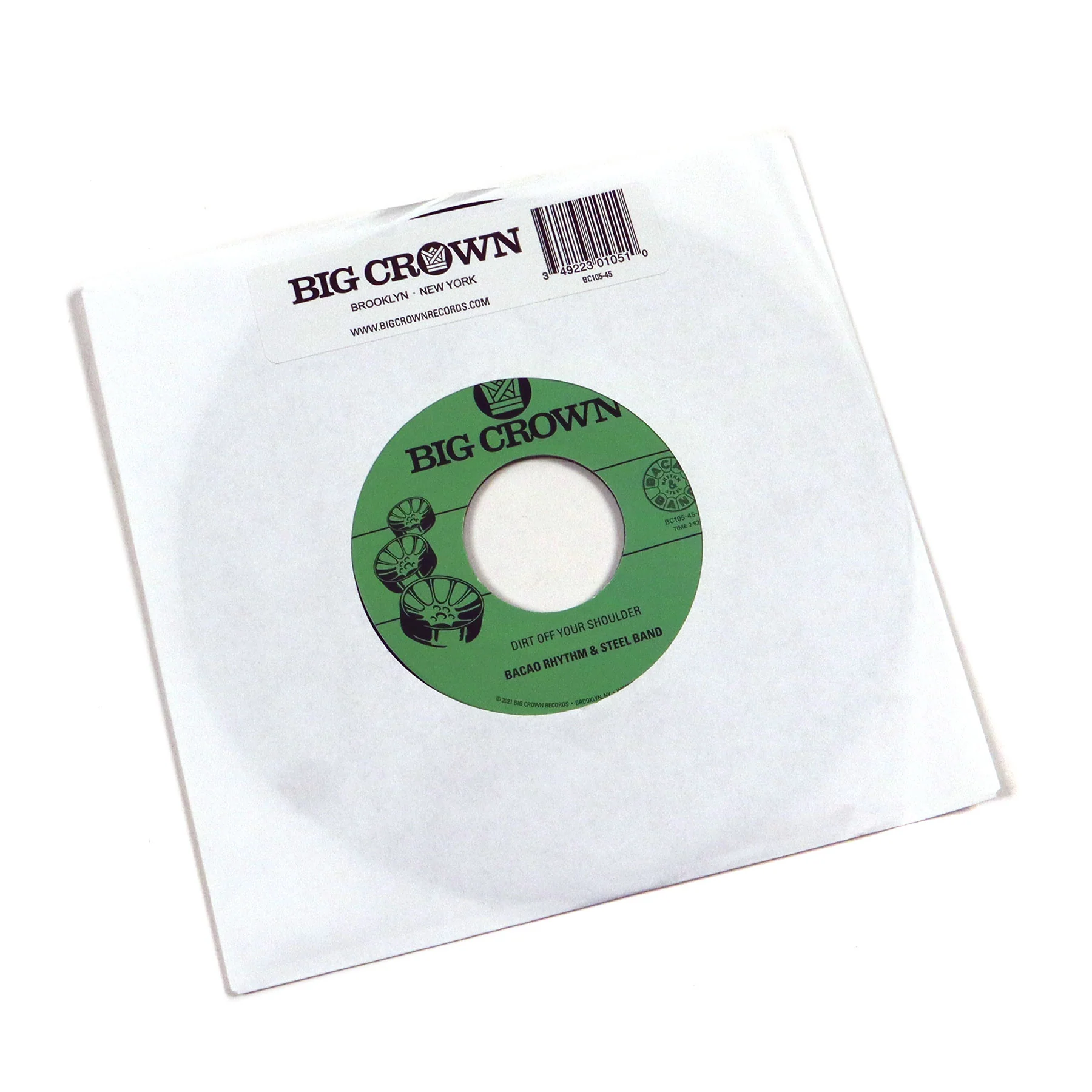Bacao Rhythm & Steel Band: Dirt Off Your Shoulder / I Need Somebody To Love Tonight Vinyl 7" - Image 2