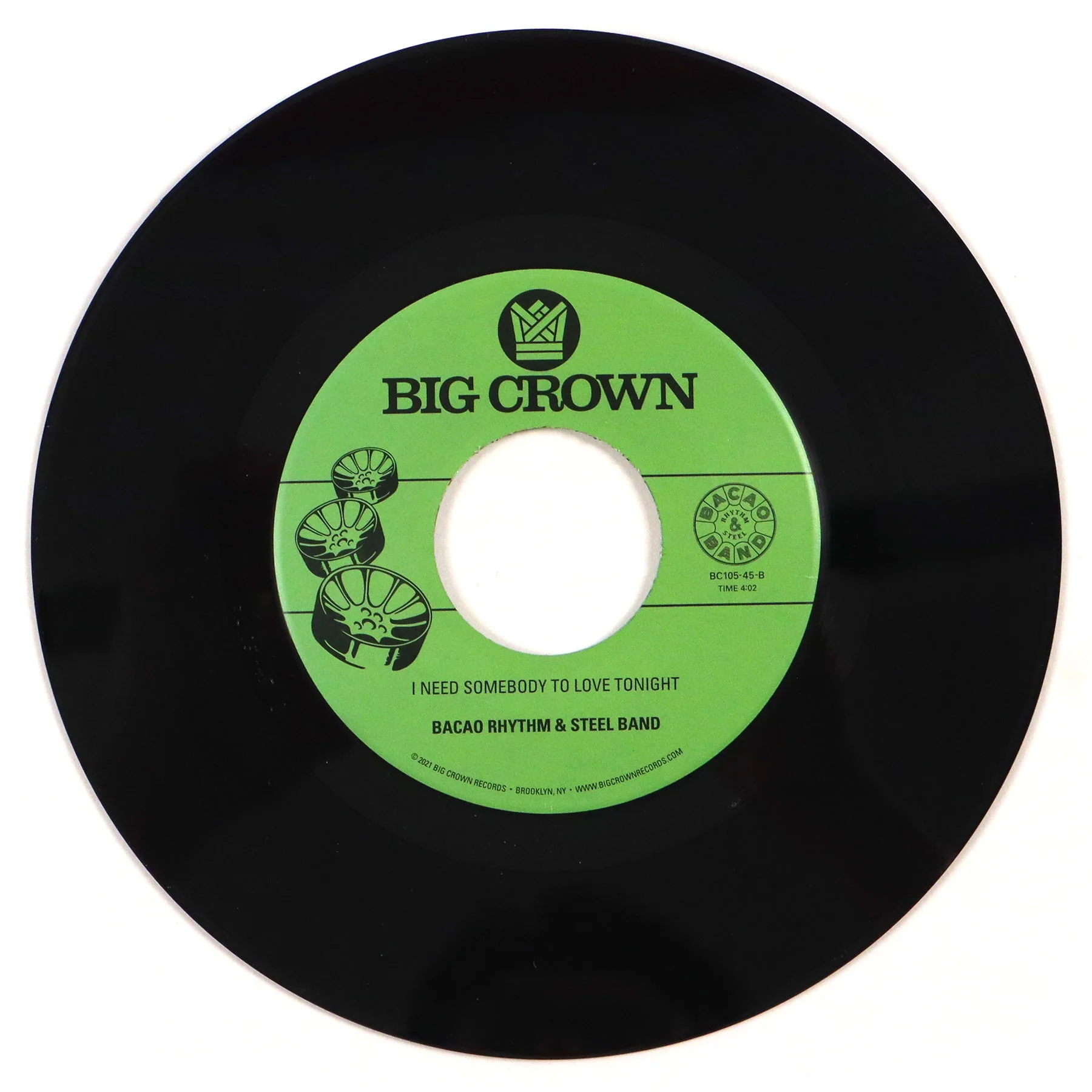 Bacao Rhythm & Steel Band: Dirt Off Your Shoulder / I Need Somebody To Love Tonight Vinyl 7" - Image 3