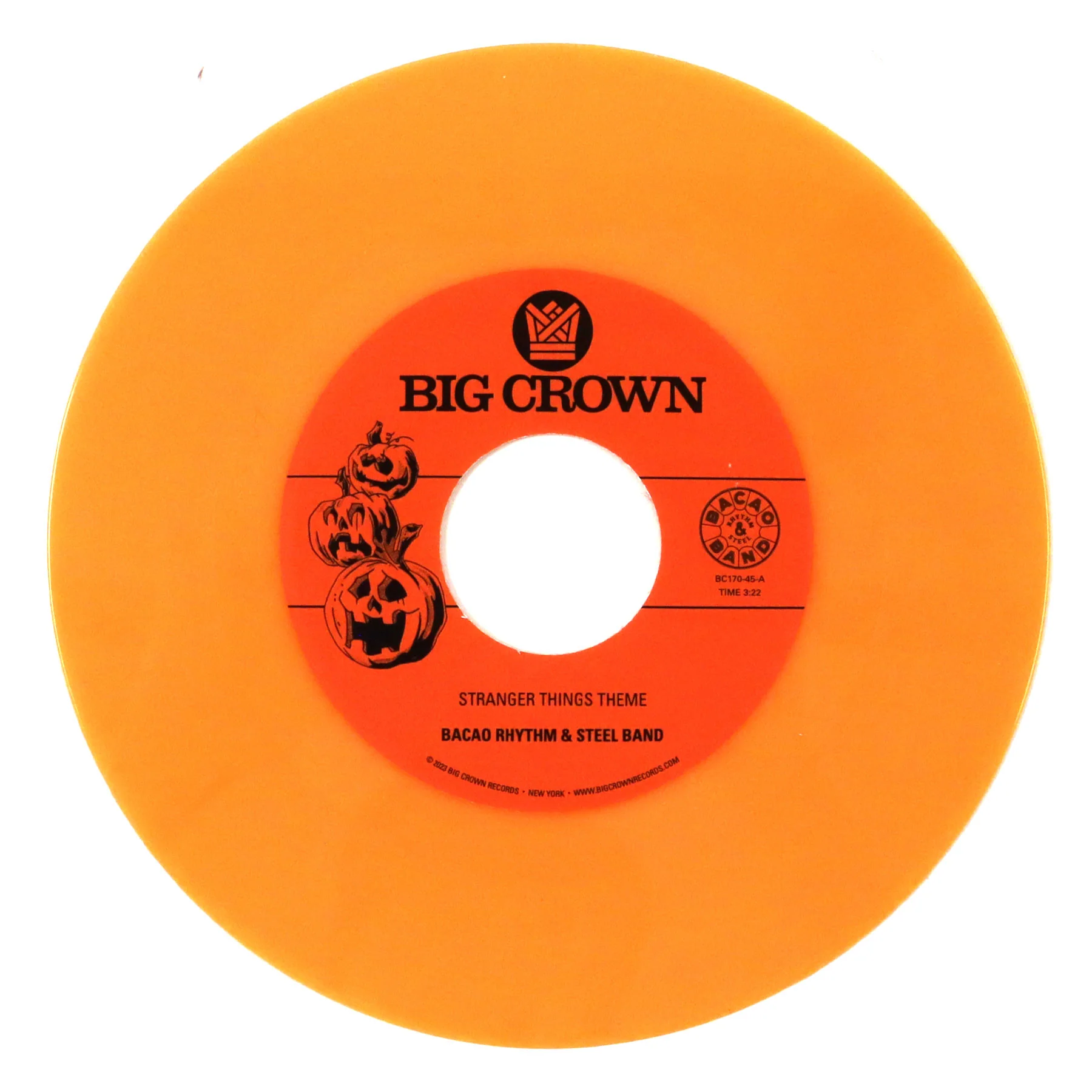 Bacao Rhythm & Steel Band: Stranger Things Theme / Halloween Theme (Colored Vinyl) Vinyl 7" - Image 2