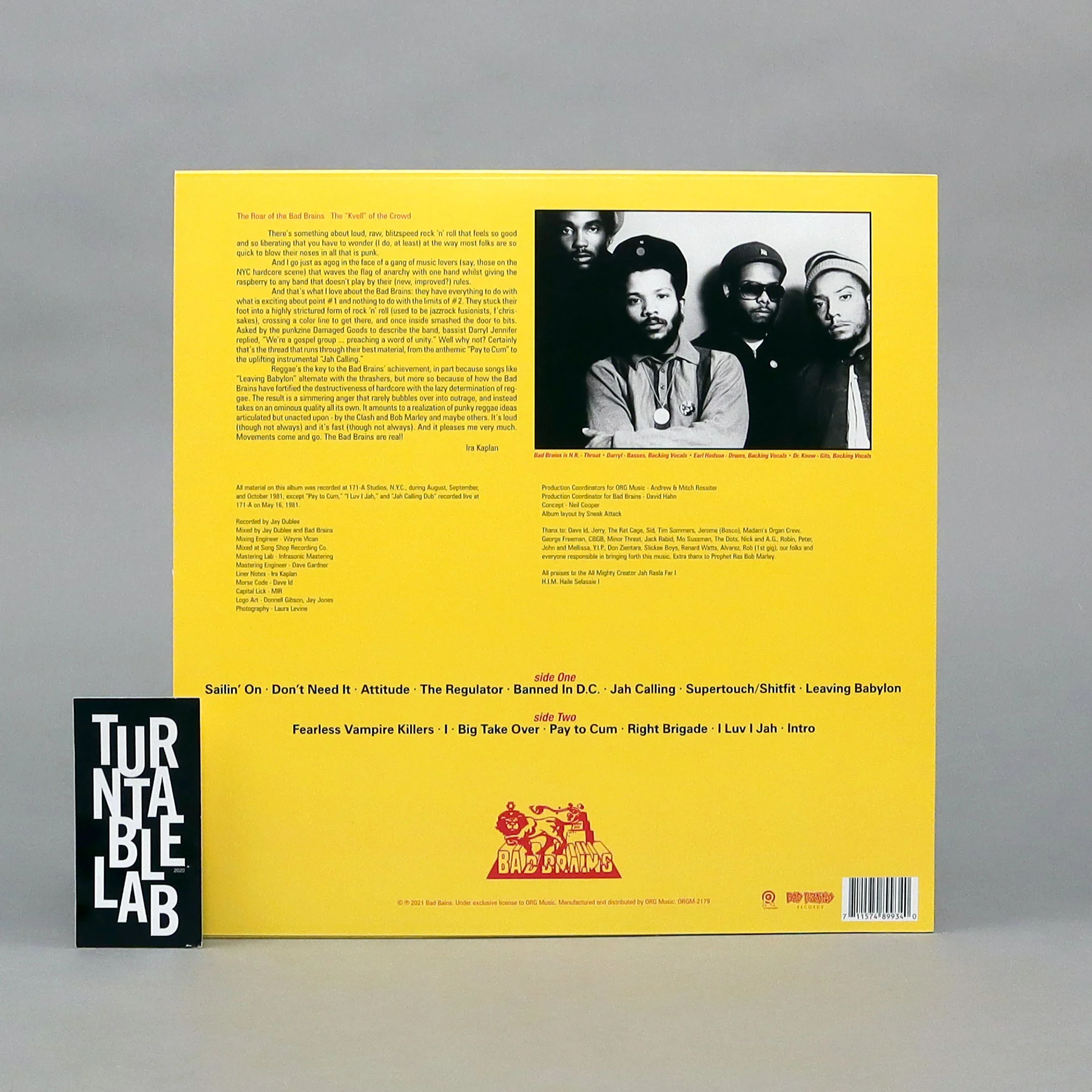 Bad Brains: Bad Brains (Colored Vinyl) Vinyl LP - Turntable Lab Exclusive - LIMIT 1 PER CUSTOMER - Image 4