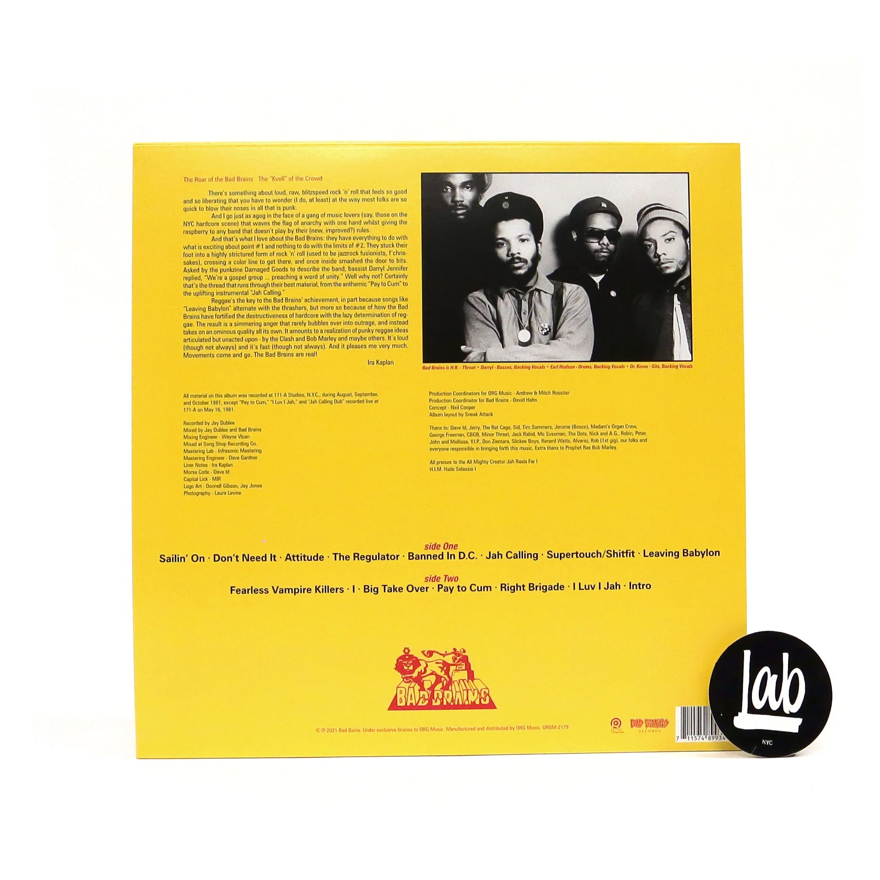 Bad Brains: Bad Brains Vinyl LP - Image 2
