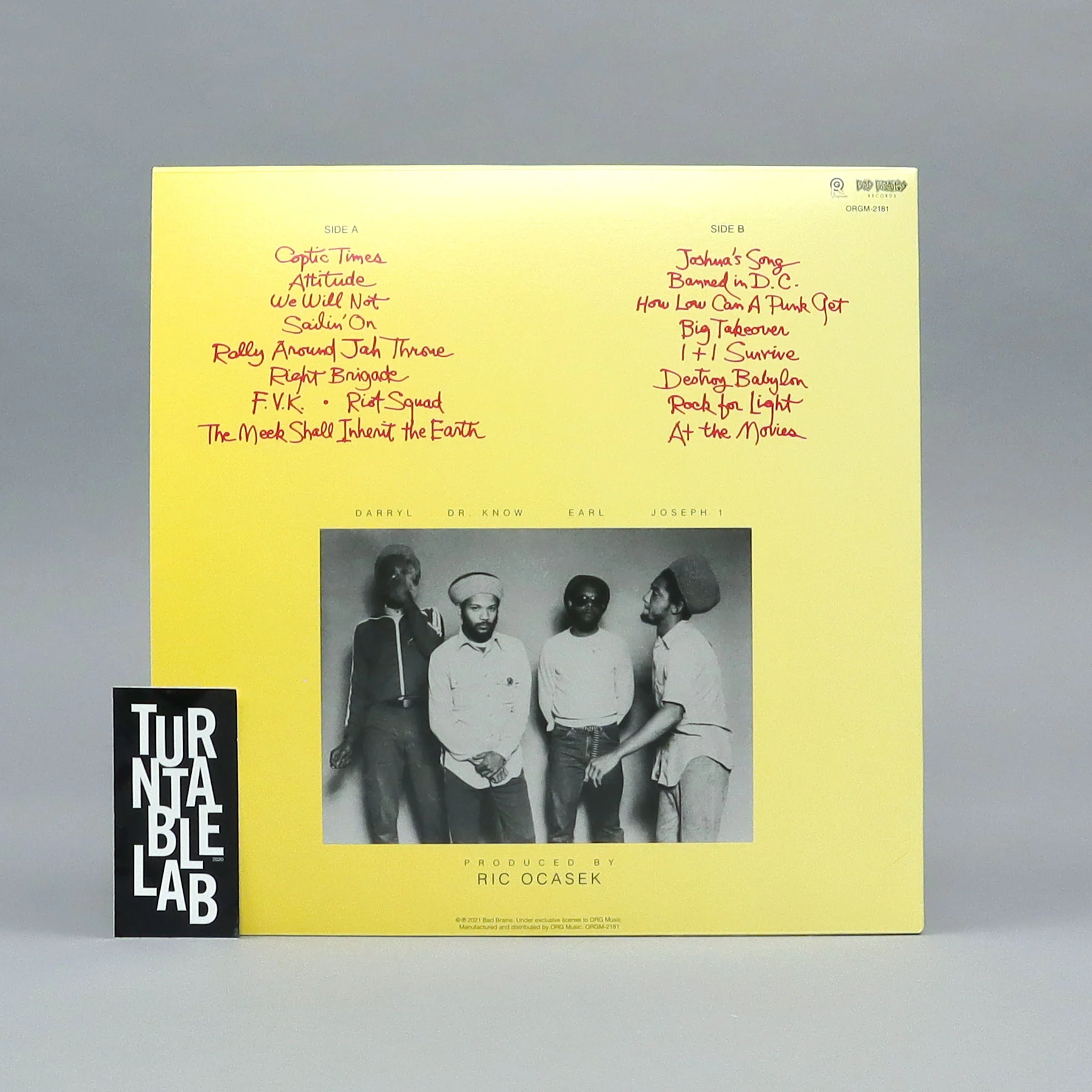Bad Brains: Rock for Light (Colored Vinyl) Vinyl LP - Turntable Lab Exclusive - LIMIT 1 PER CUSTOMER - Image 3