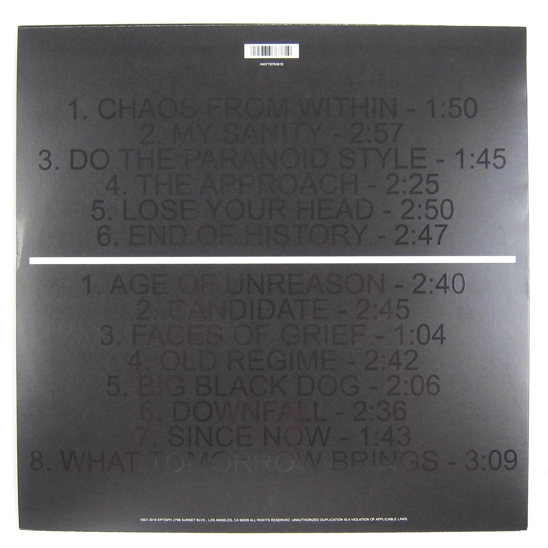 Bad Religion: Age Of Unreason (Indie Exclusive Colored Vinyl) Vinyl LP - Image 4