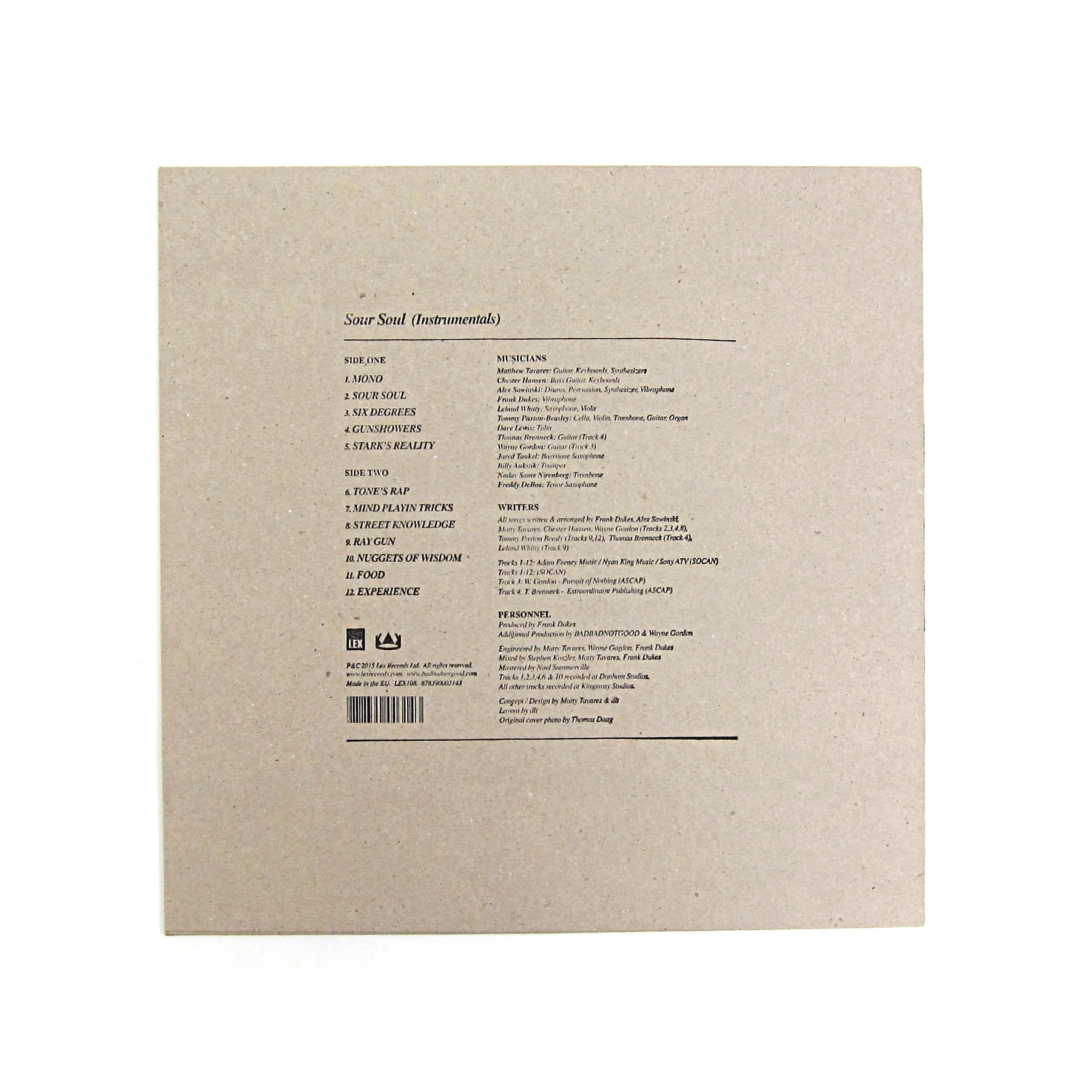 BadBadNotGood: Sour Soul Instrumentals Vinyl LP - Image 2