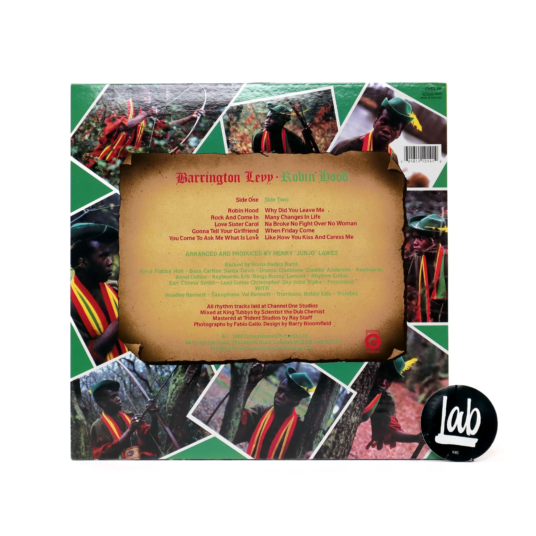 Barrington Levy: Robin Hood Vinyl LP - Image 2