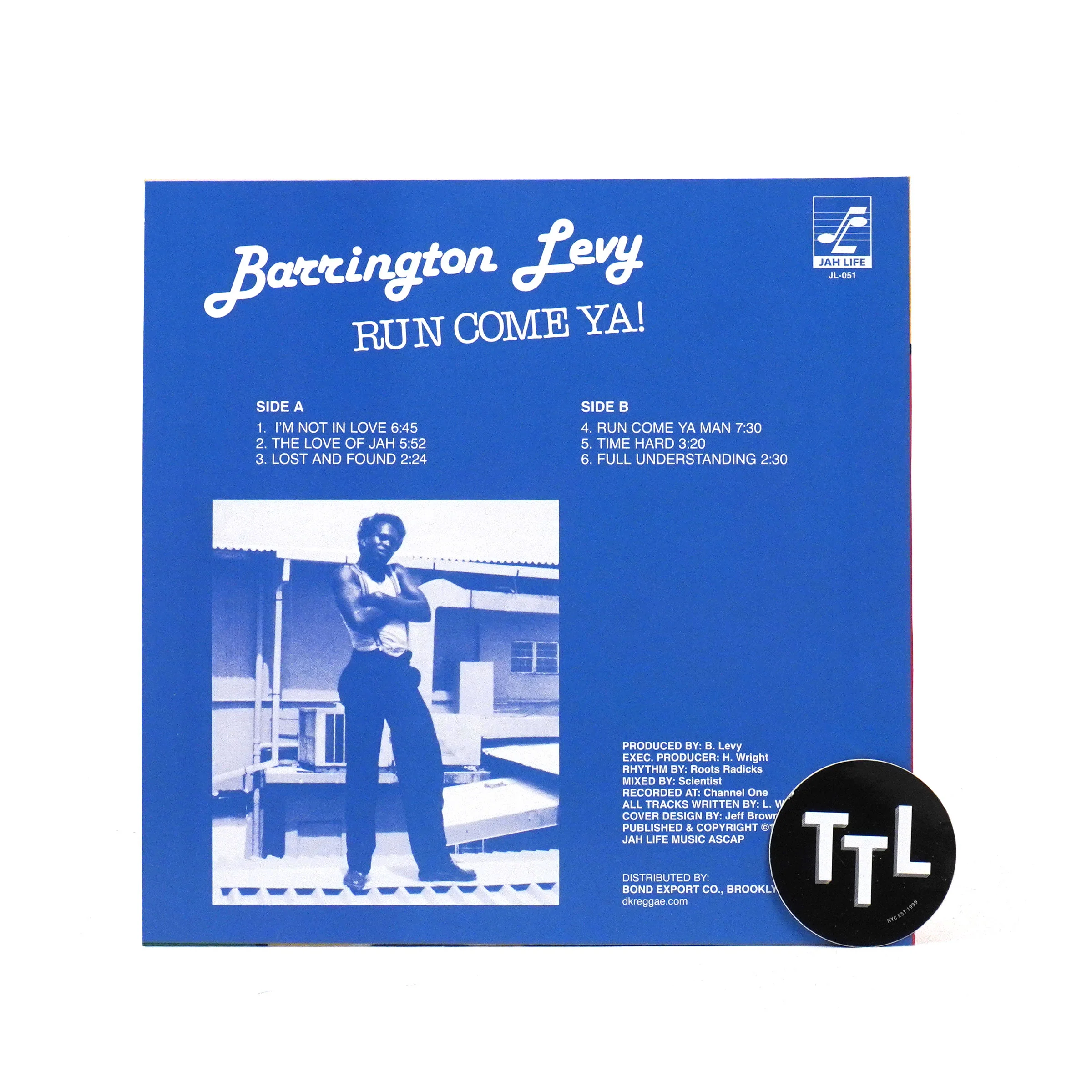 Barrington Levy: Run Come Ya! Vinyl LP - Image 2