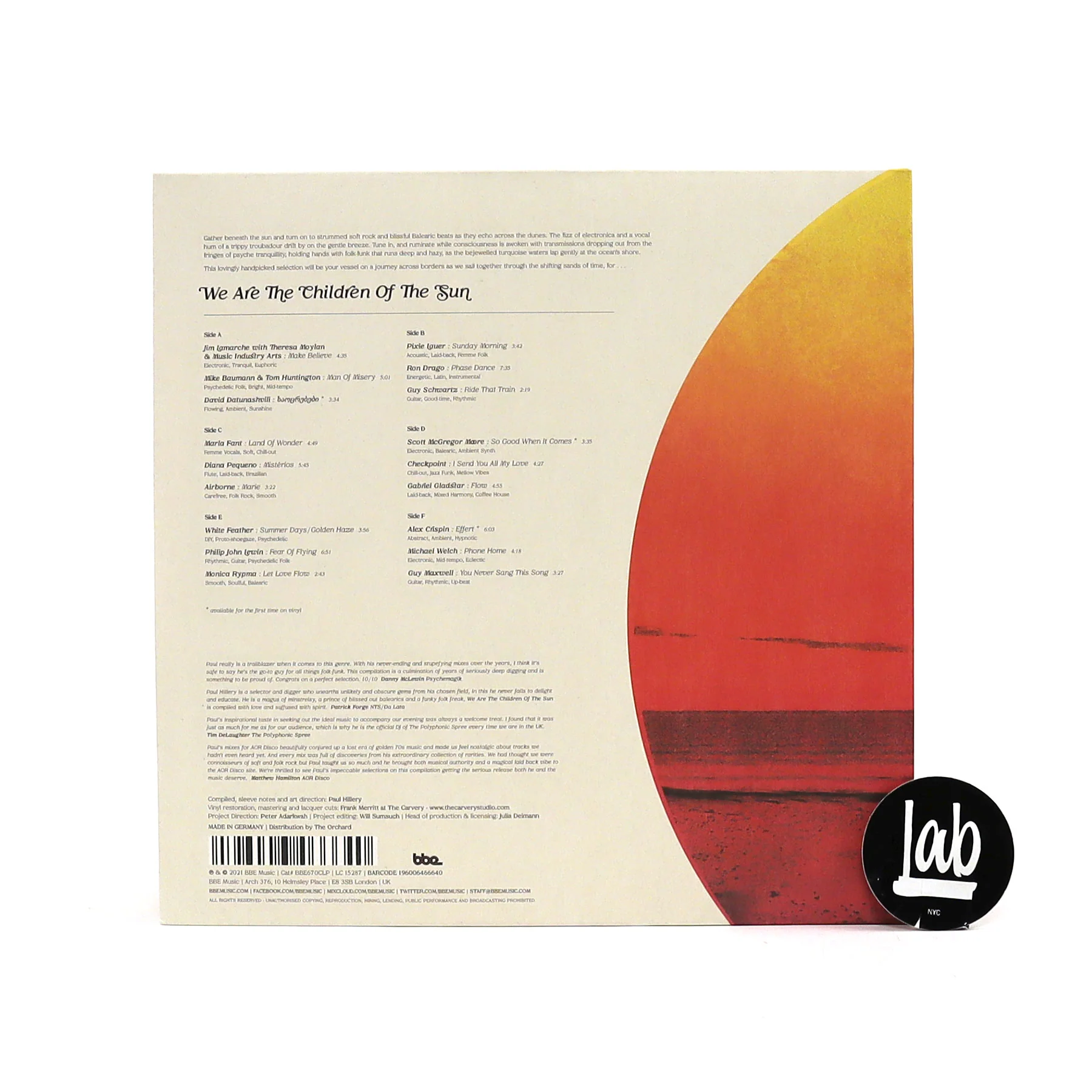 BBE Music: We Are The Children Of The Sun (Folk Funk, AOR, Balearic) Vinyl 3LP - Image 3