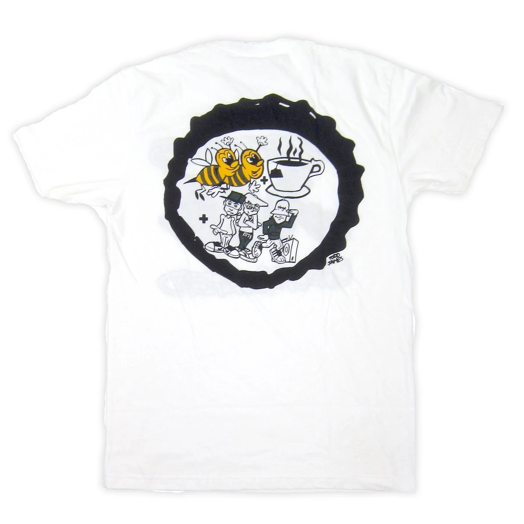 Beastie Boys: Bees Tea Shirt - White - Image 5