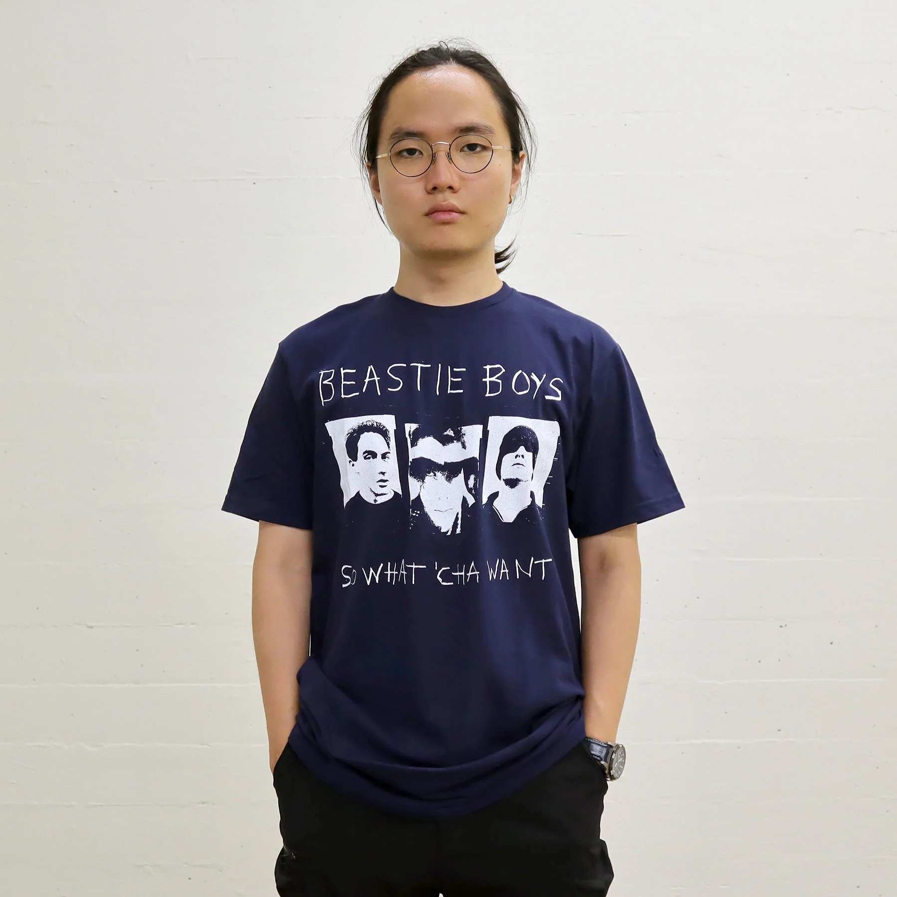 Beastie Boys: So Whatcha Want Shirt - Navy - Image 3