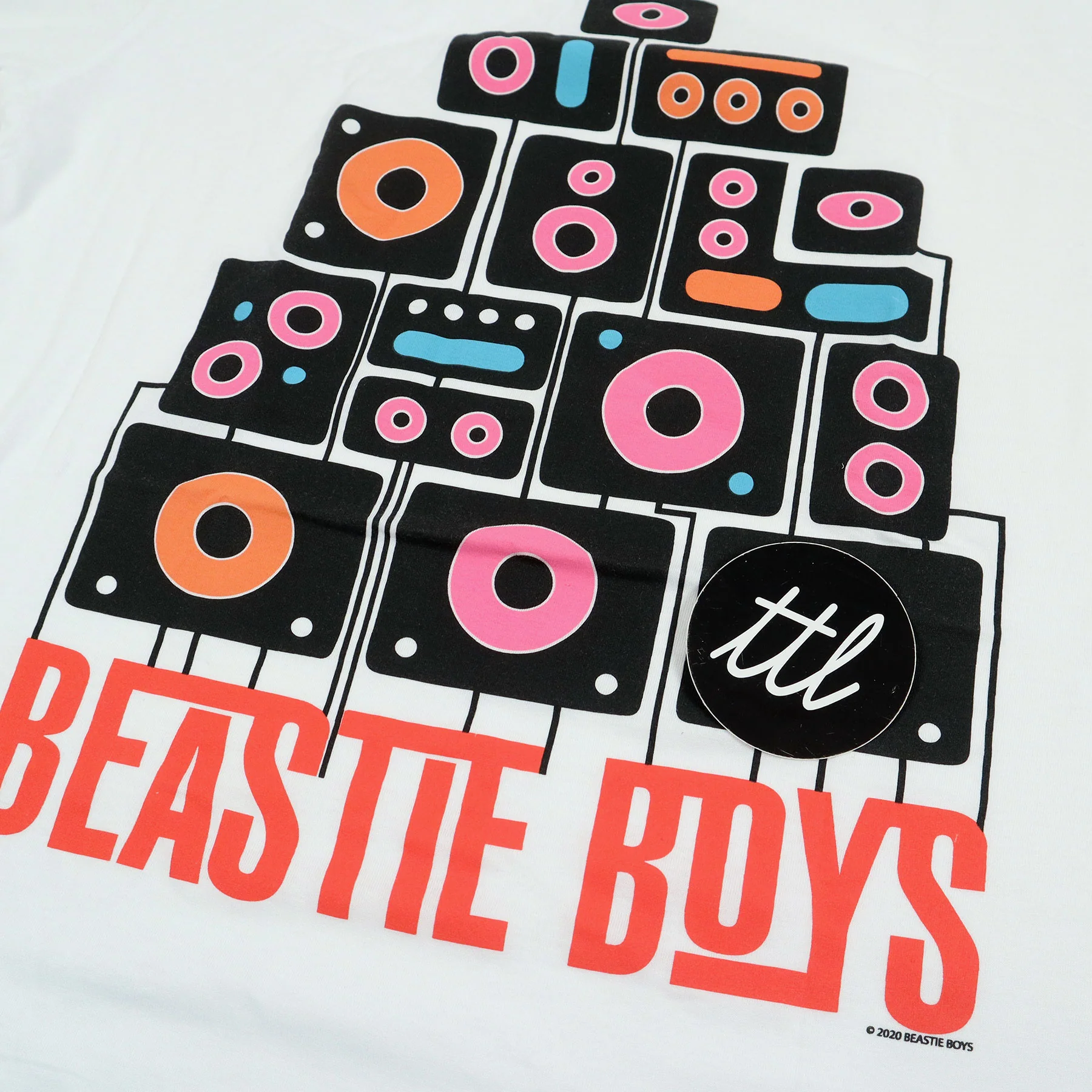 Beastie Boys: Tape Shirt - White - Image 2