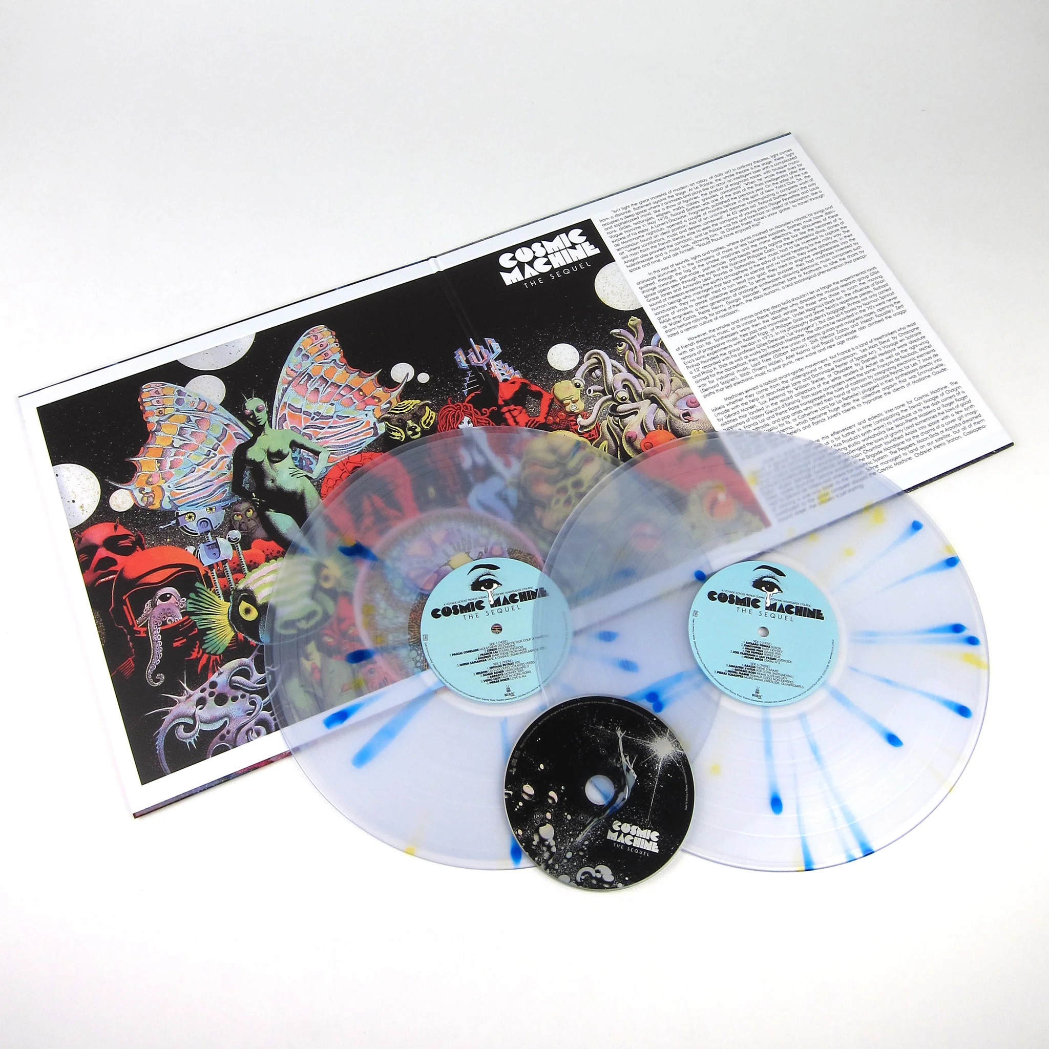 Because Music: Cosmic Machine The Sequel - A Voyage Across French Cosmic & Electronic Avantgarde (Colored Vinyl) Vinyl 2LP+CD - Image 2