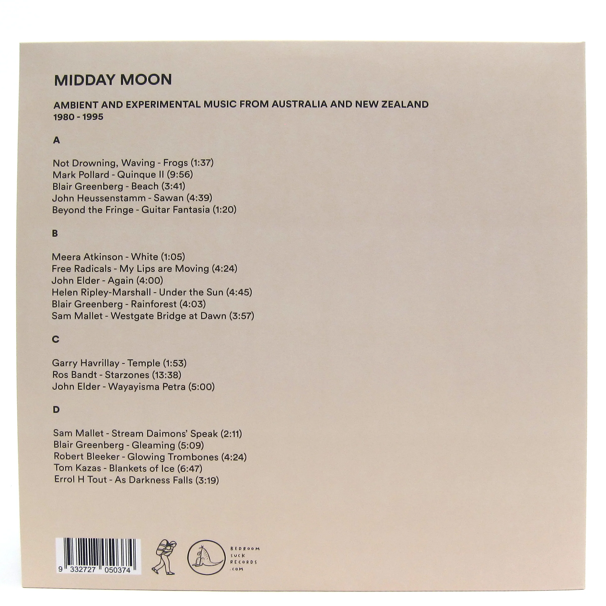 Bedroom Suck Records: Midday Moon - Ambient And Experimental Music From Australia And New Zealand 1980-1995 Vinyl 2LP - Image 3