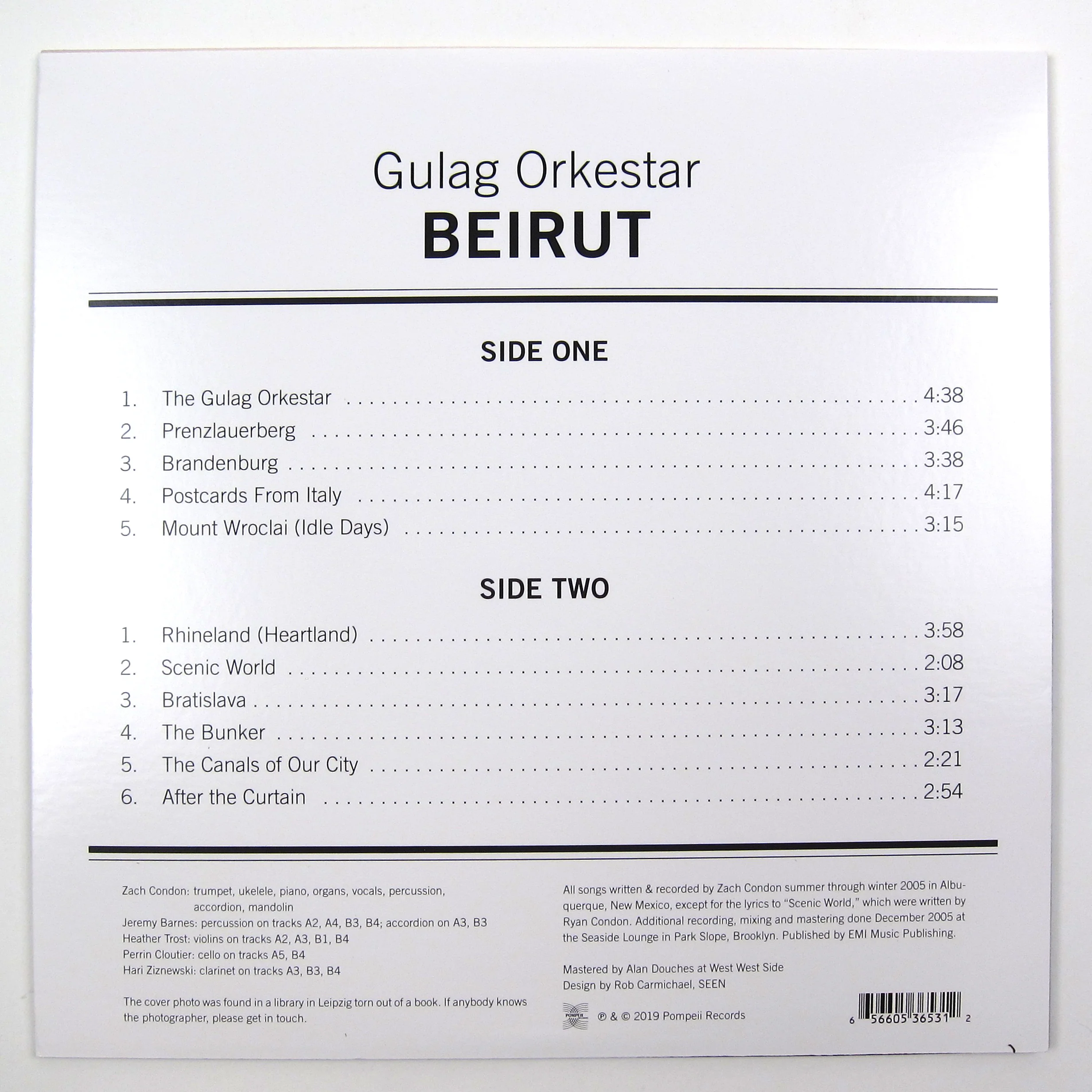 Beirut: Gulag Orkestar Vinyl LP - Image 2