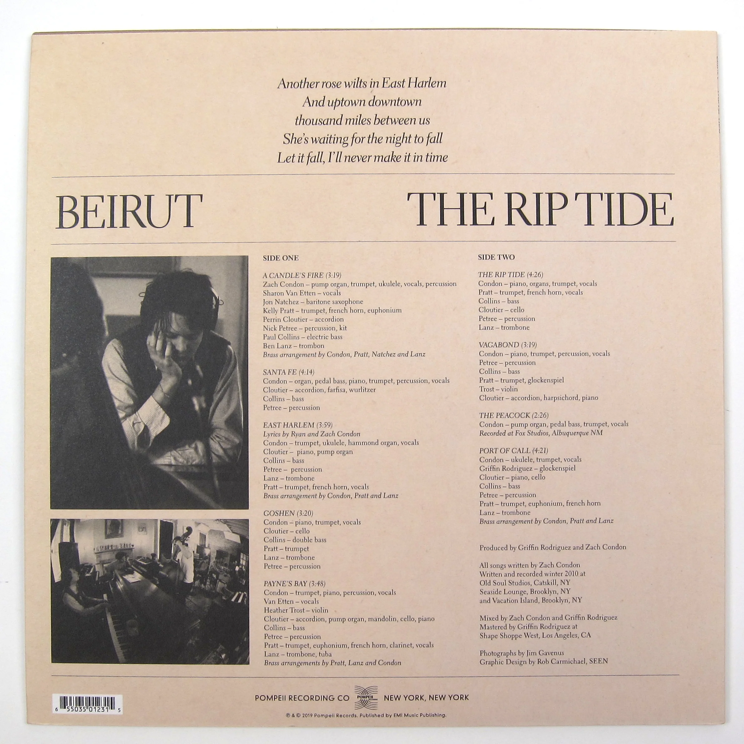 Beirut: The Rip Tide Vinyl LP - Image 2