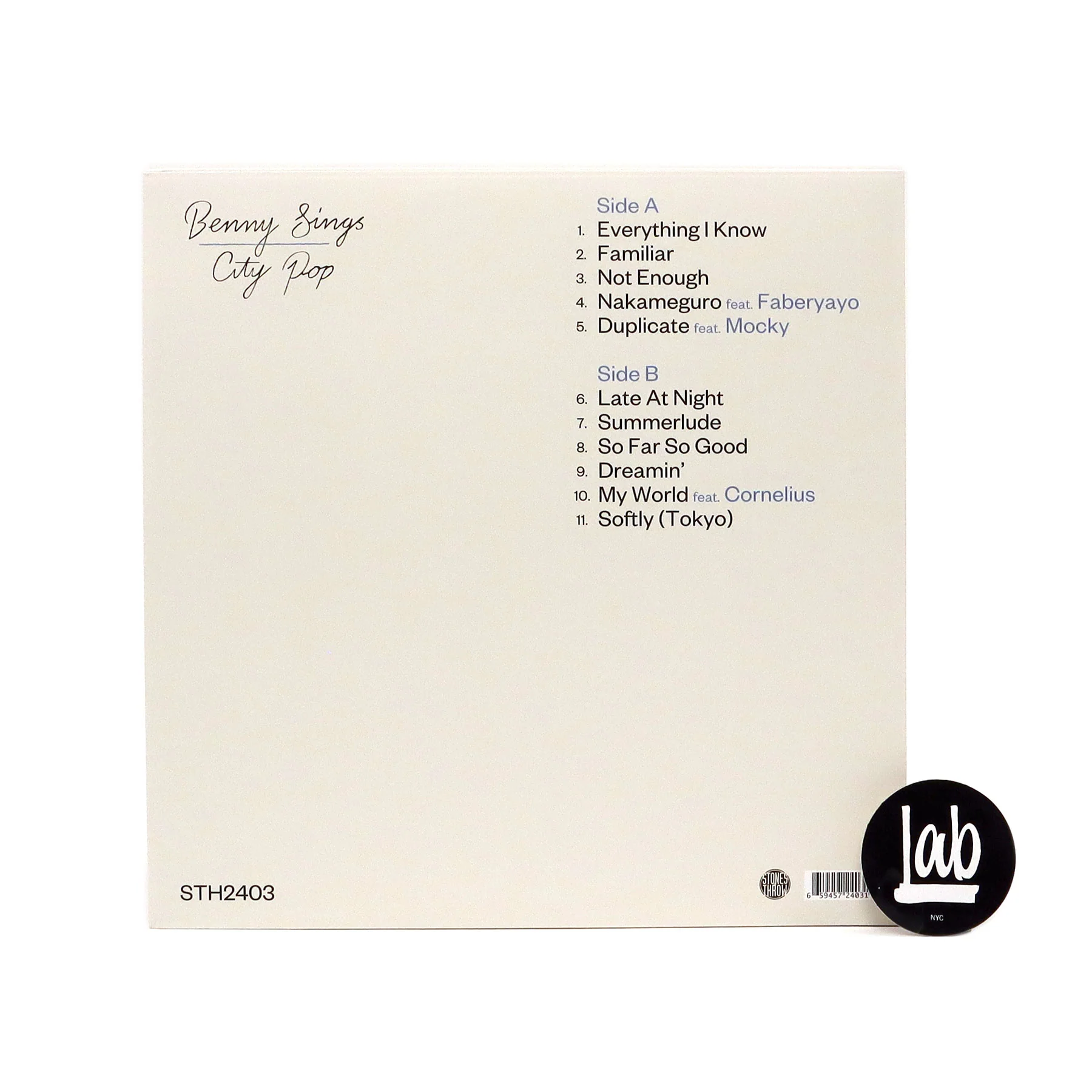 Benny Sings: City Pop (Colored Vinyl) Vinyl LP - Image 3