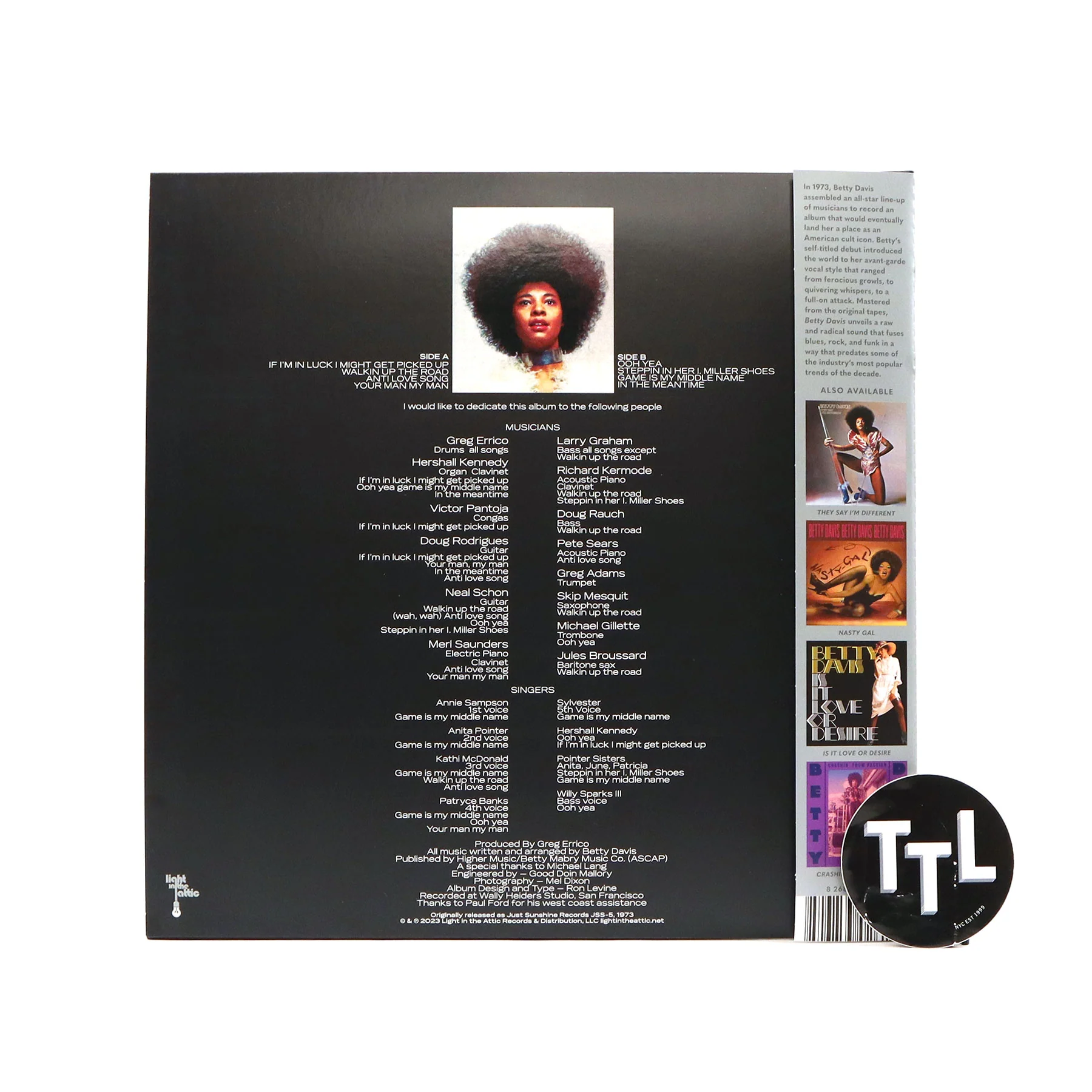 Betty Davis: Betty Davis (Colored Vinyl) Vinyl LP - Image 3
