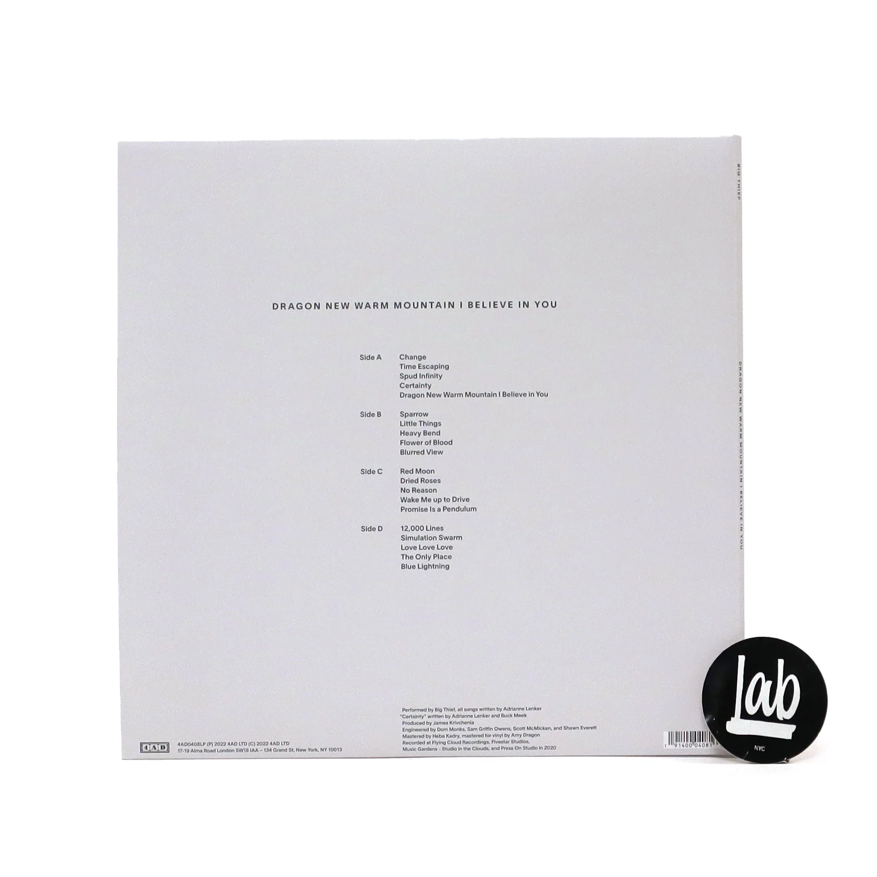 Big Thief: Dragon New Warm Mountain I Believe In You Vinyl 2LP - Image 3