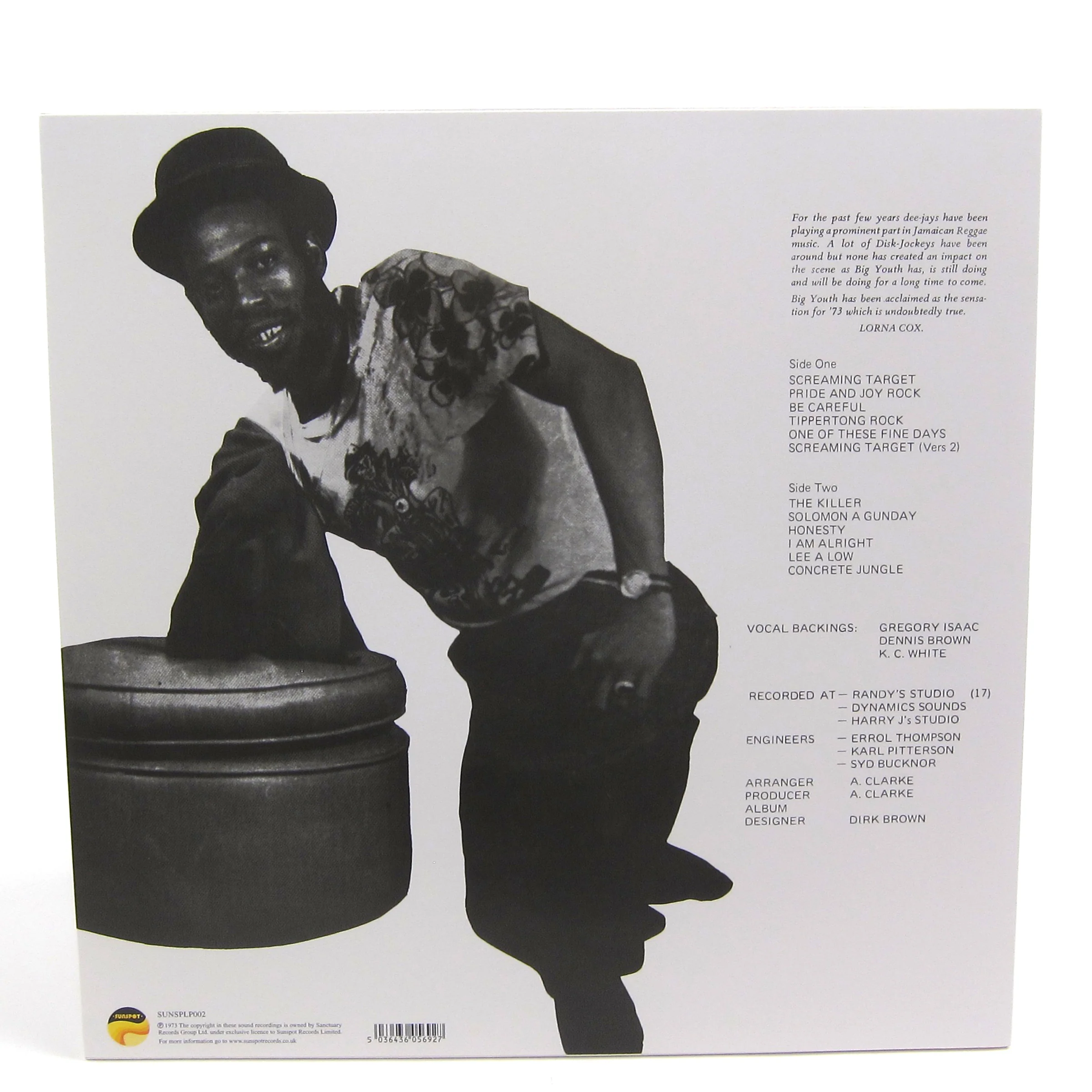 Big Youth: Screaming Target Vinyl LP - Image 3