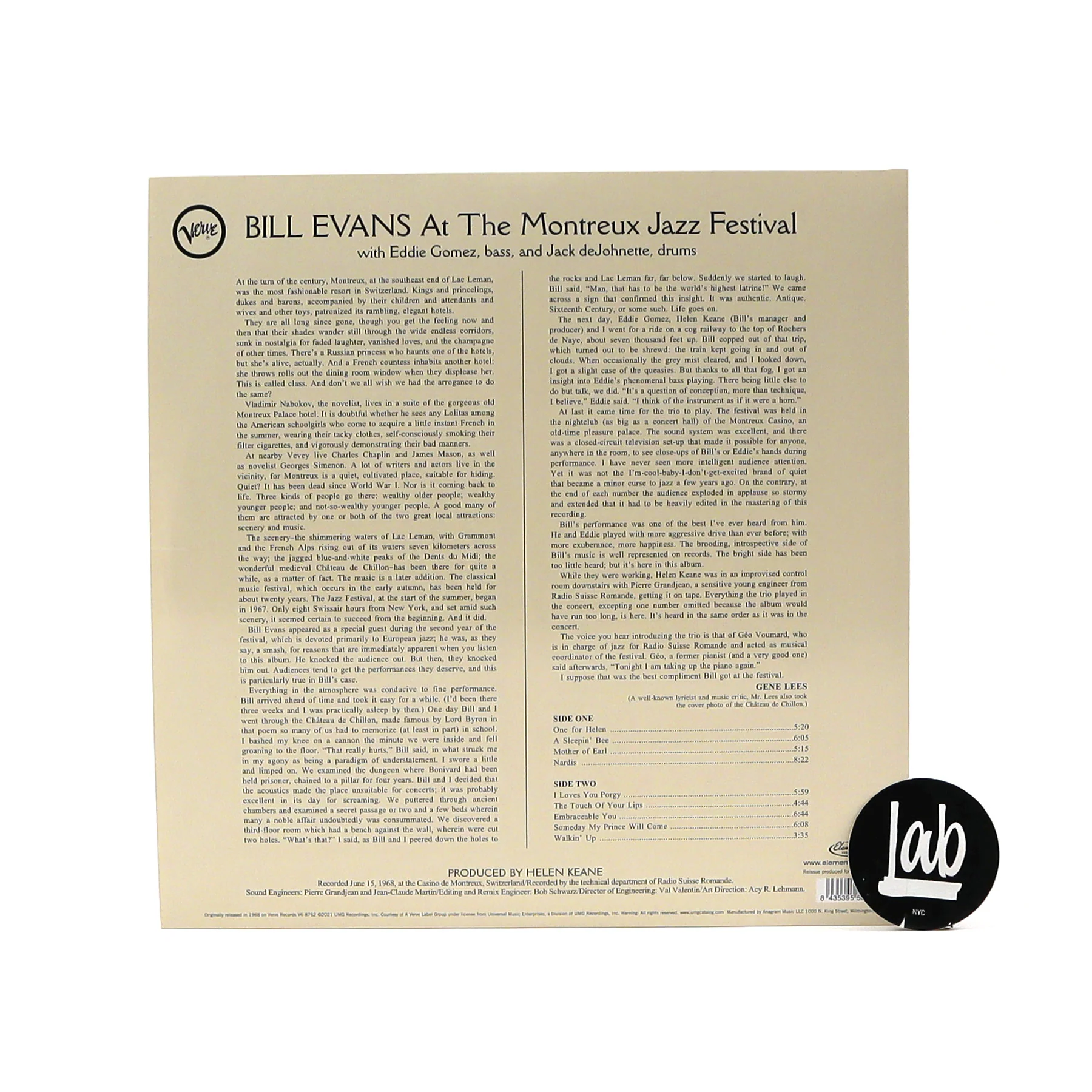 Bill Evans: At The Montreux Jazz Festival (180g) Vinyl LP - Image 3