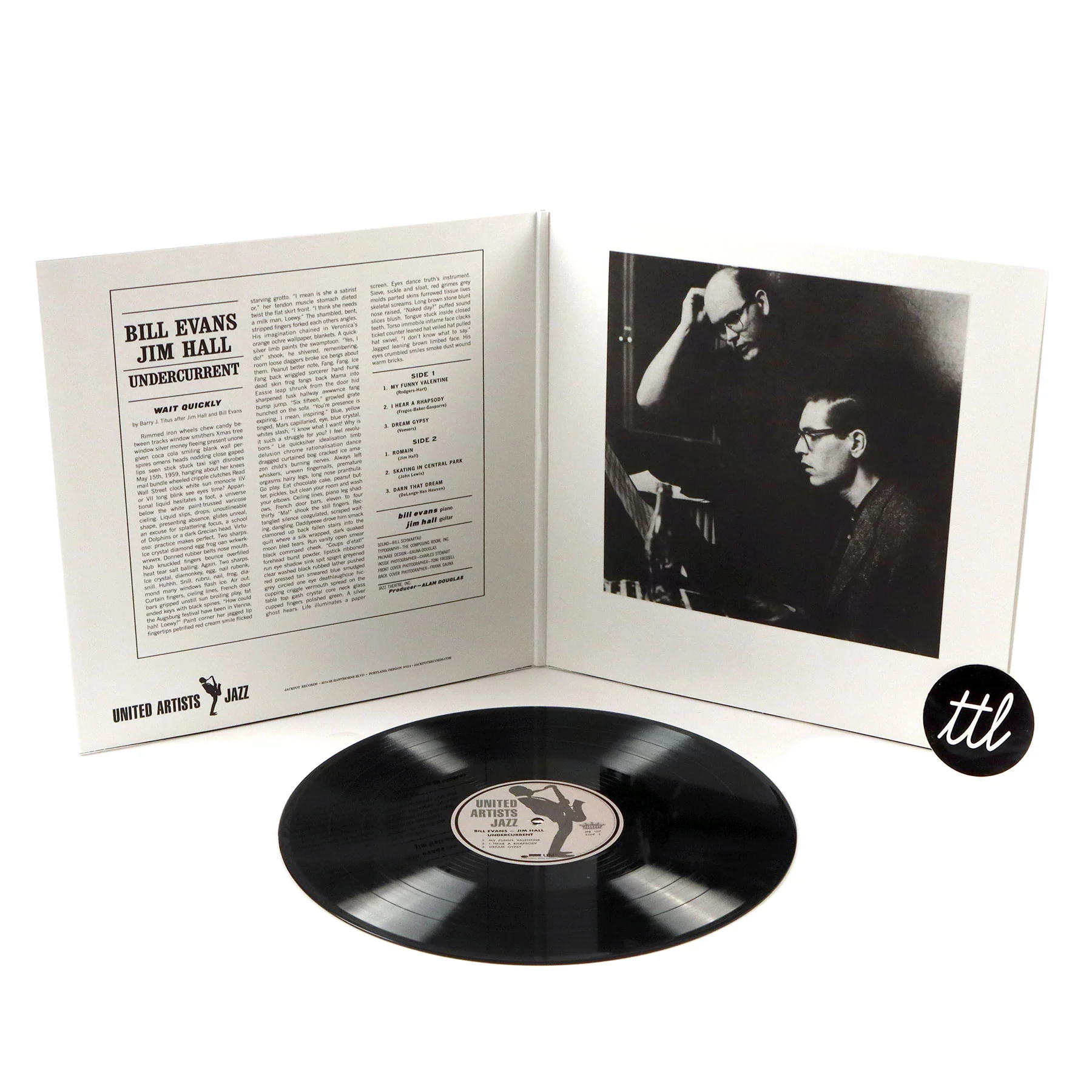 Bill Evans & Jim Hall: Undercurrent (AAA Master) Vinyl LP - Image 2