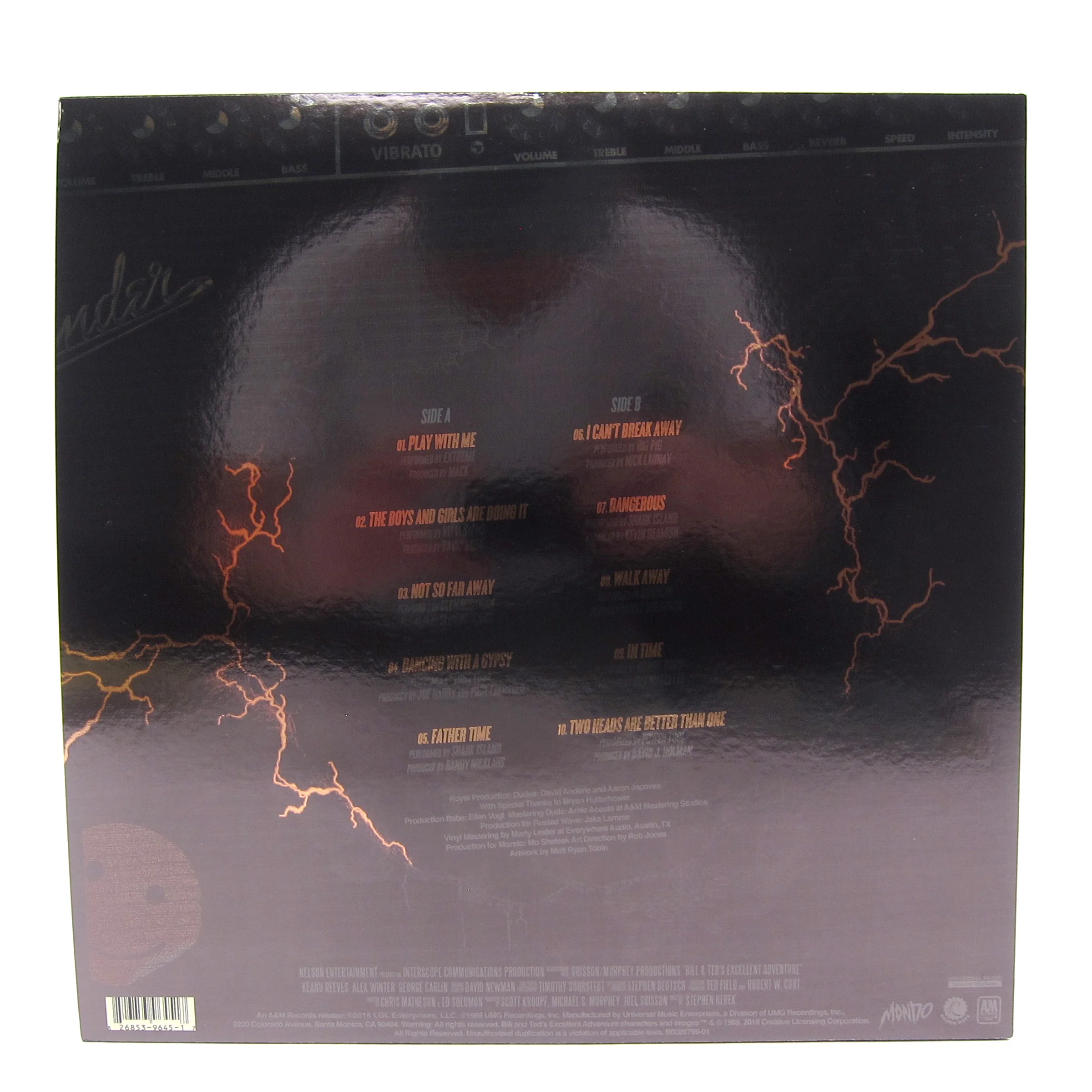 Bill & Ted's Excellent Adventure: Bill & Ted's Excellent Adventure Soundtrack Vinyl 2LP - Image 3