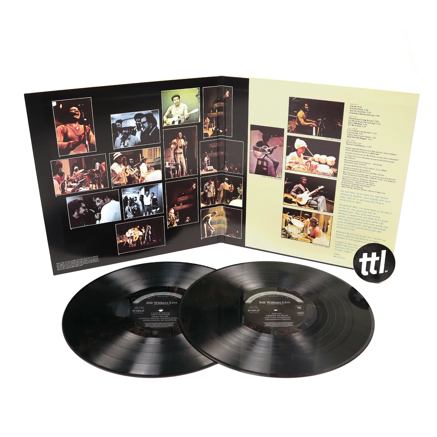 Bill Withers: Live at Carnegie Hall (Mobile Fidelity 180g) Vinyl 2LP - Image 2