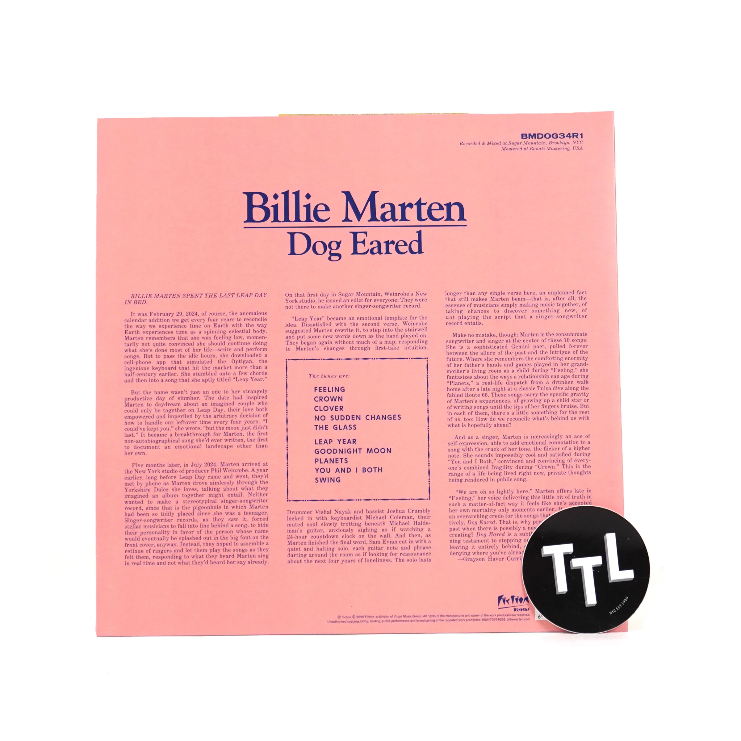 Billie Marten: Dog Eared (Indie Exclusive Colored Vinyl) Vinyl LP - Image 4