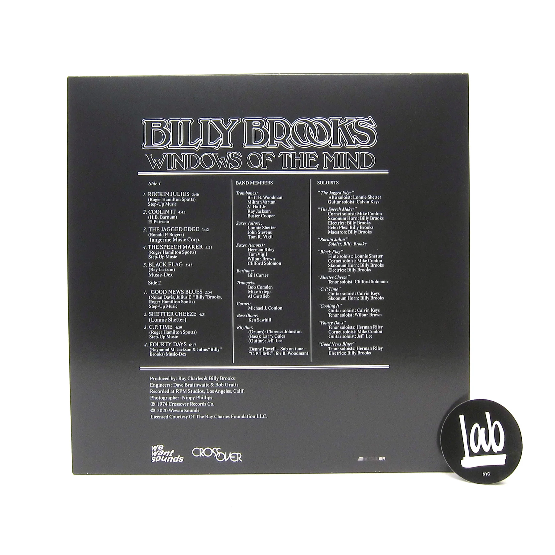 Billy Brooks: Windows of the Mind Vinyl LP - Image 2