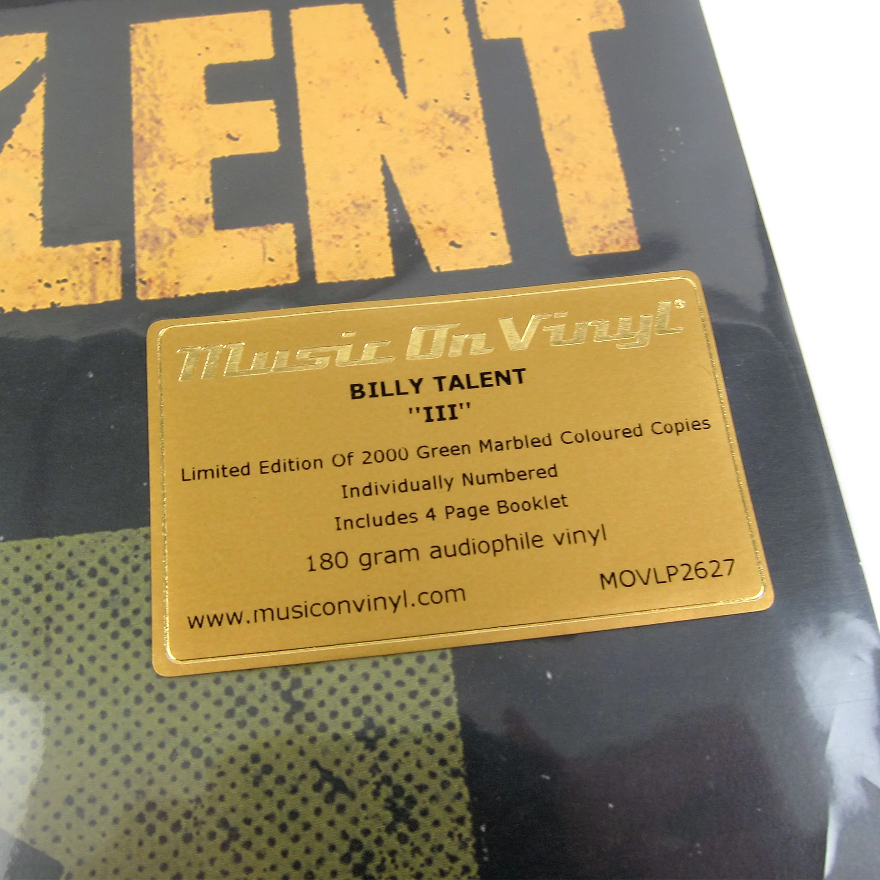 Billy Talent: Billy Talent III (Music On Vinyl 180g, Colored Vinyl) Vinyl LP - Image 3