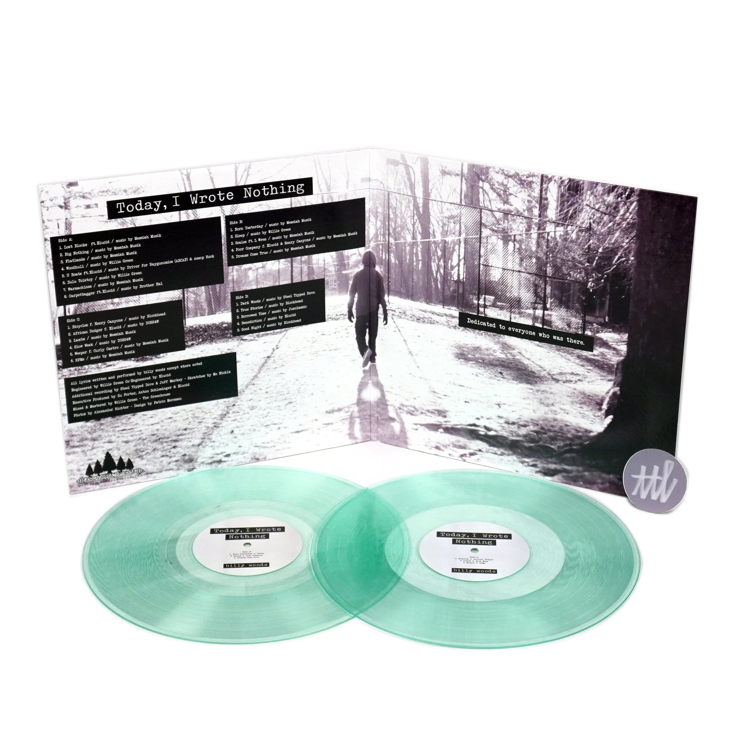 Billy Woods: Today, I Wrote Nothing (Colored Vinyl) Vinyl 2LP - Image 2