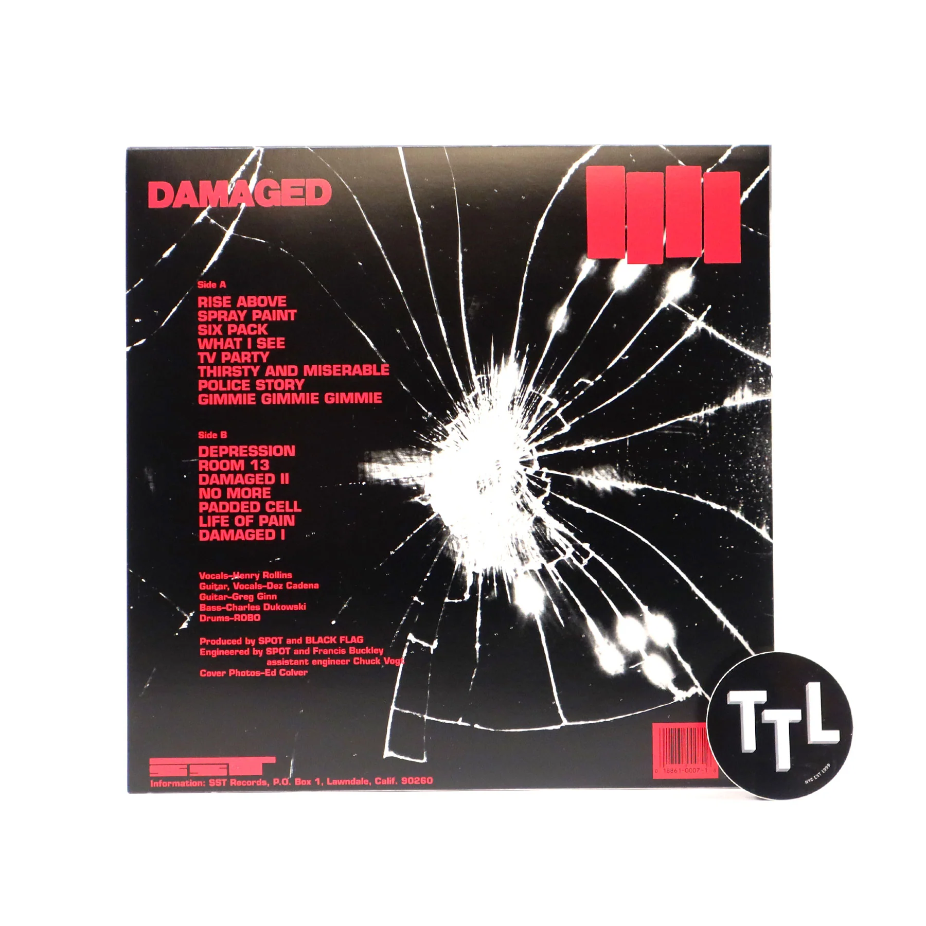 Black Flag: Damaged Vinyl LP - Image 2