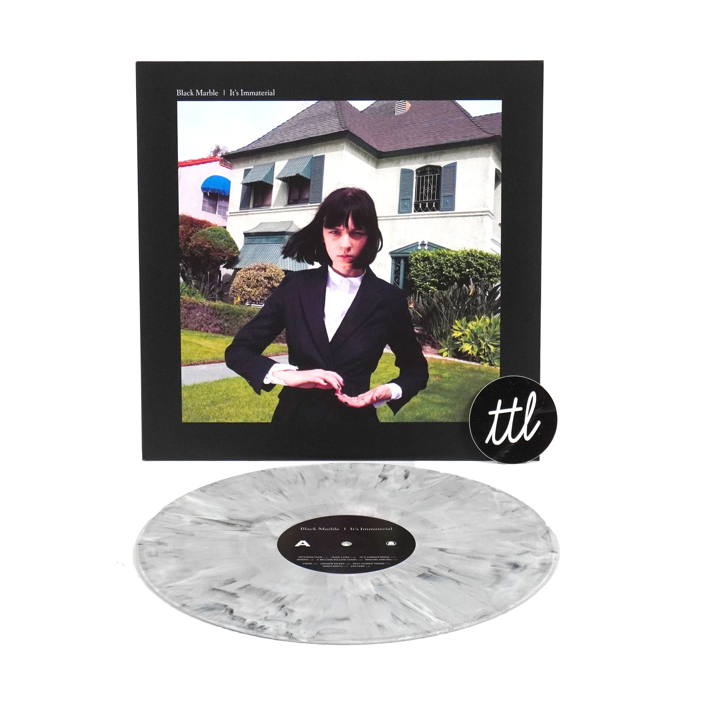 Black Marble: It's Immaterial (Marble Colored Vinyl) Vinyl LP - Image 2