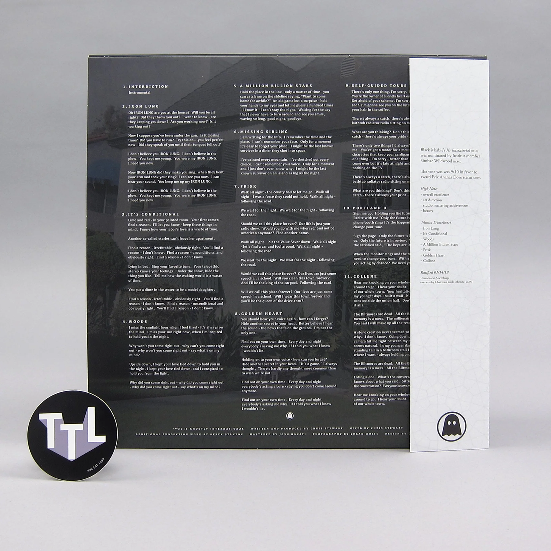 Black Marble: It's Immaterial (Mint Green Colored Vinyl) Vinyl LP - Turntable Lab Exclusive - LIMIT 2 PER CUSTOMER - Image 3
