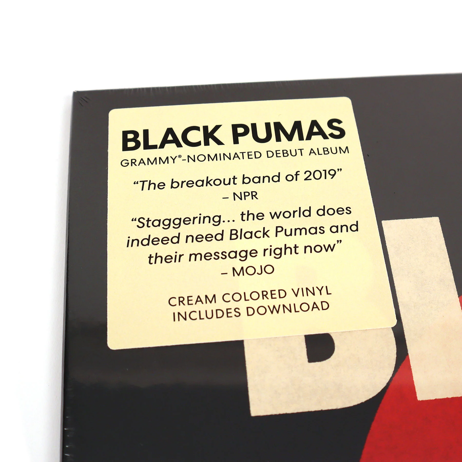 Black Pumas: Black Pumas (Cream Colored Vinyl) Vinyl LP - Image 4