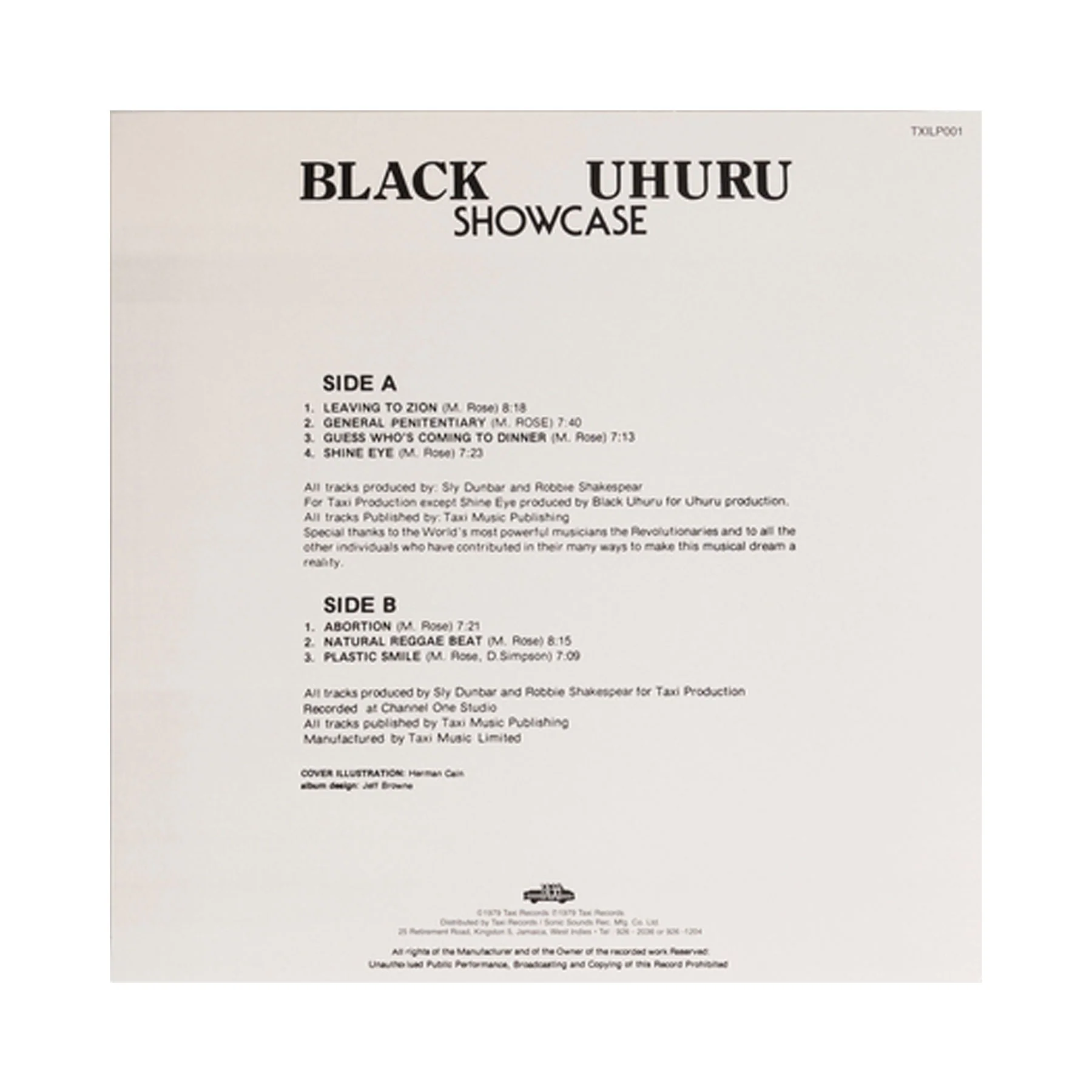 Black Uhuru: Showcase (Import) Vinyl LP - PRE-ORDER - Image 2