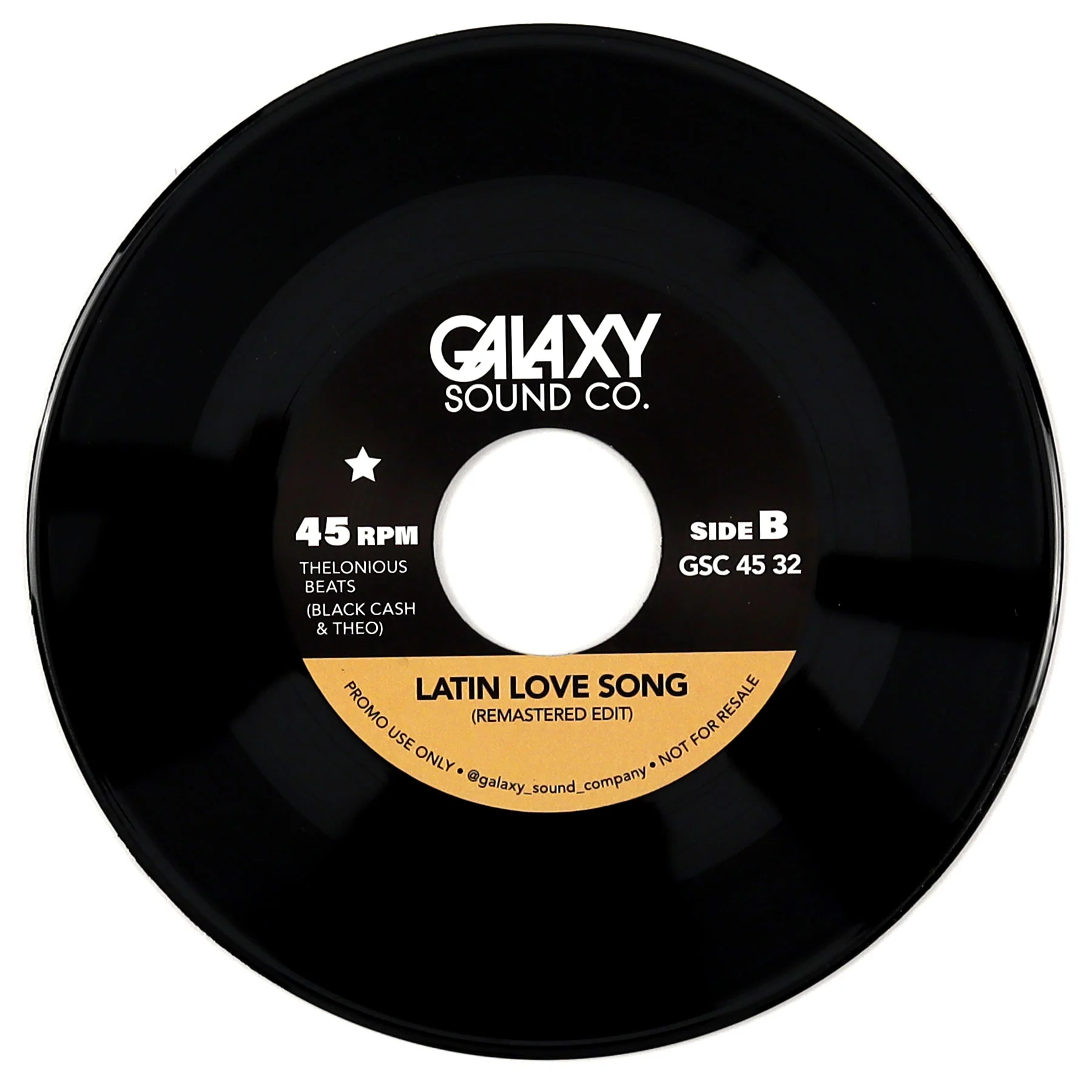 Blackcash & Theo: Galaxy Edits Vol.32 (José Feliciano, Gene Harris) Vinyl 7" - Image 2