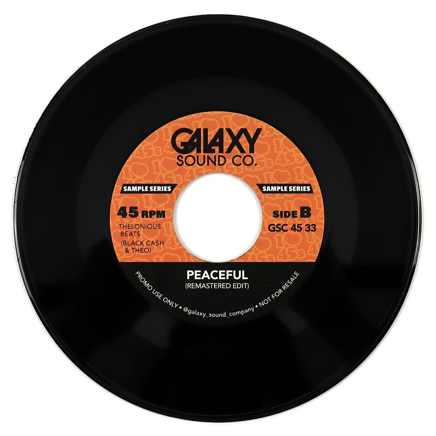 Blackcash & Theo: Galaxy Edits Vol.33 (ATCQ, DIlla) Vinyl 7" - Image 2