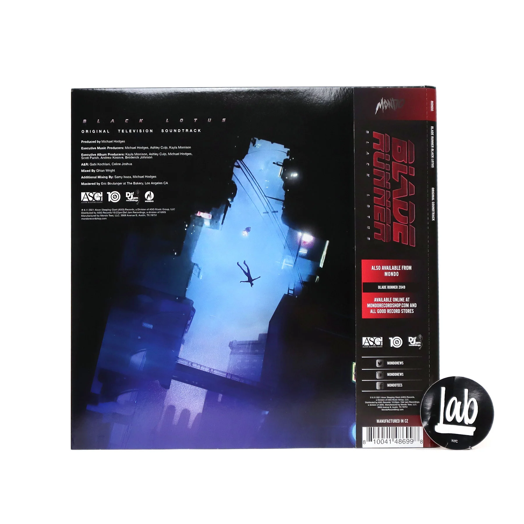 Blade Runner: Black Lotus Soundtrack (Yellow Colored Vinyl) Vinyl LP - Image 3