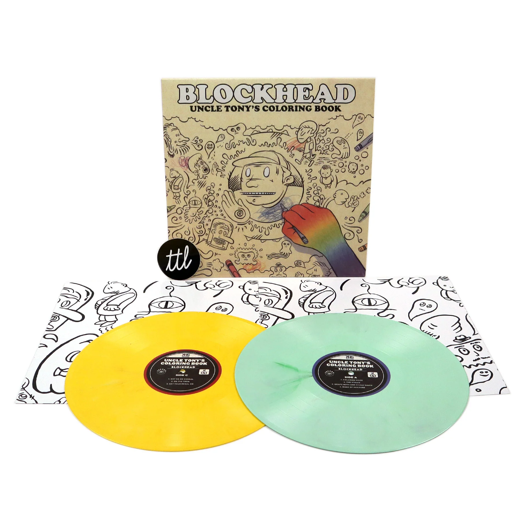 Blockhead: Uncle Tony's Coloring Book (Colored Vinyl) Vinyl 2LP - LIMIT 1 PER CUSTOMER - Image 2