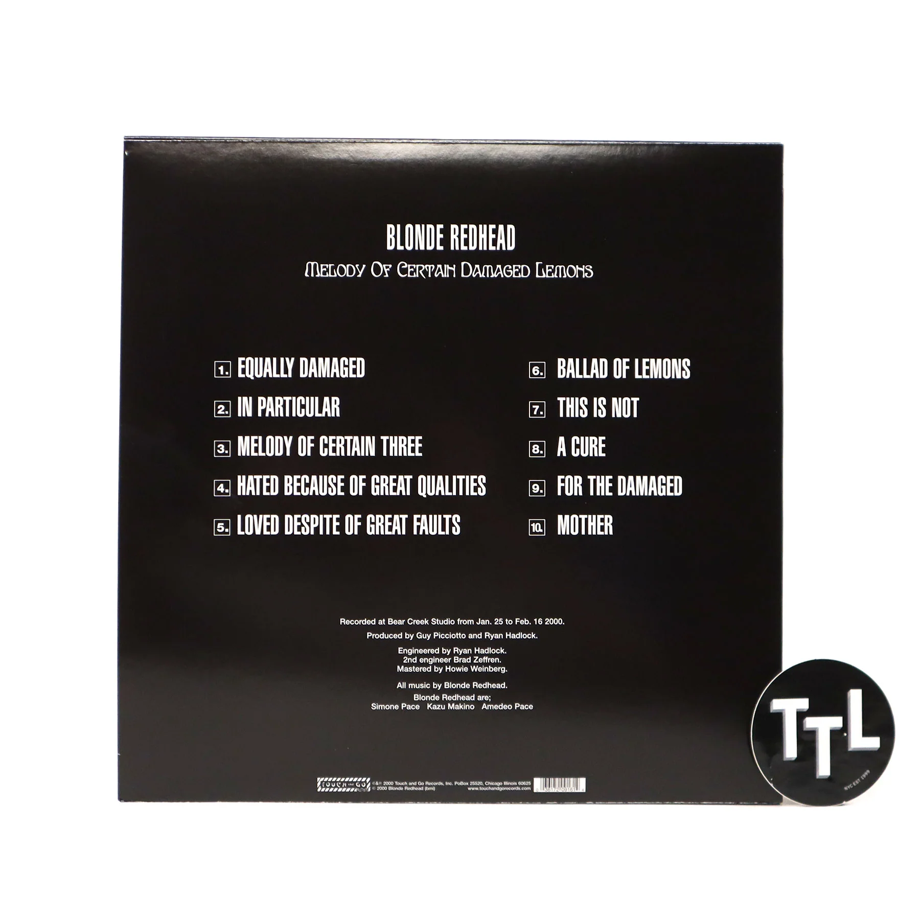 Blonde Redhead: Melody Of Certain Damaged Lemons Vinyl LP - Image 3