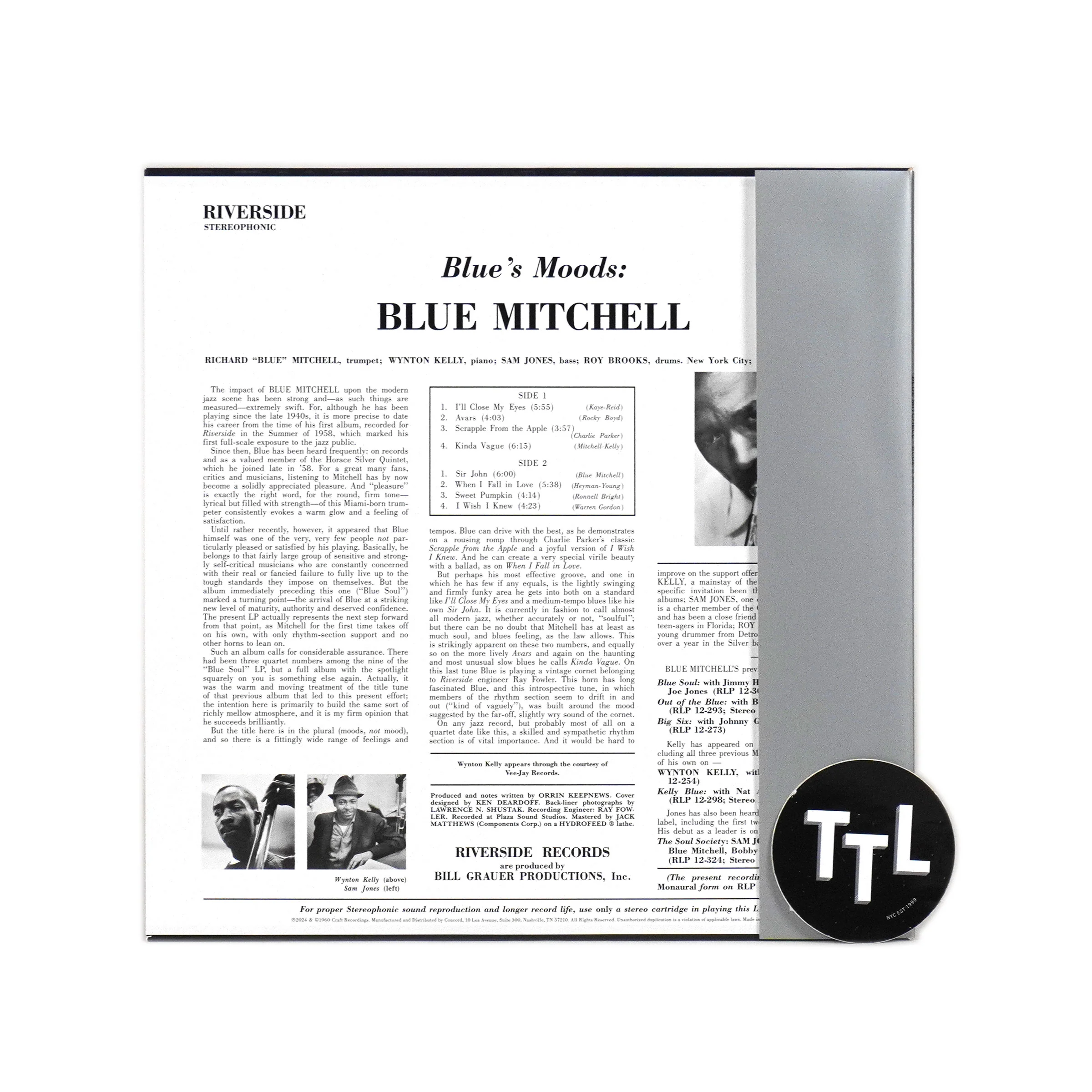 Blue Mitchell: Blue's Moods (Original Jazz Classics 180g) Vinyl LP - Image 2
