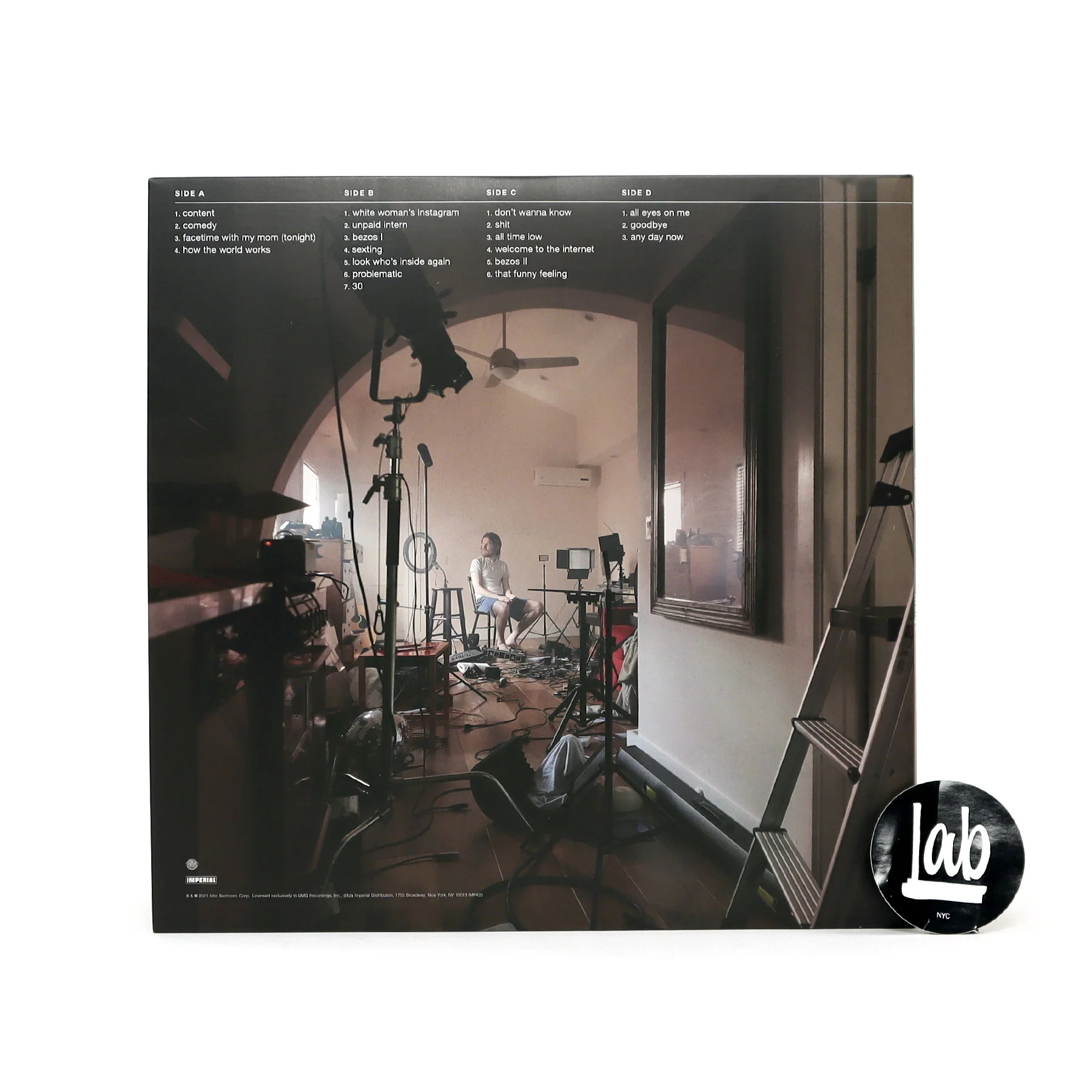 Bo Burnham: Inside (The Songs) (Indie Exclusive Colored Vinyl) Vinyl 2LP - Image 3