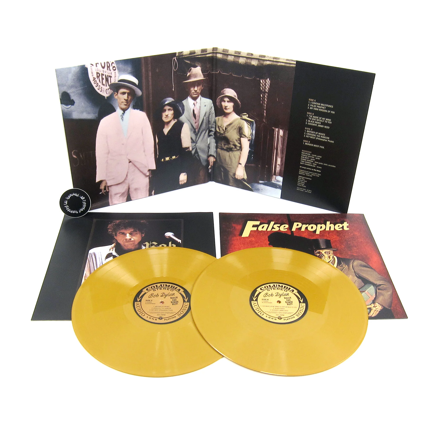 Bob Dylan: Rough And Rowdy Ways (Indie Exclusive 180g Gold Colored Vinyl) Vinyl 2LP - Image 2