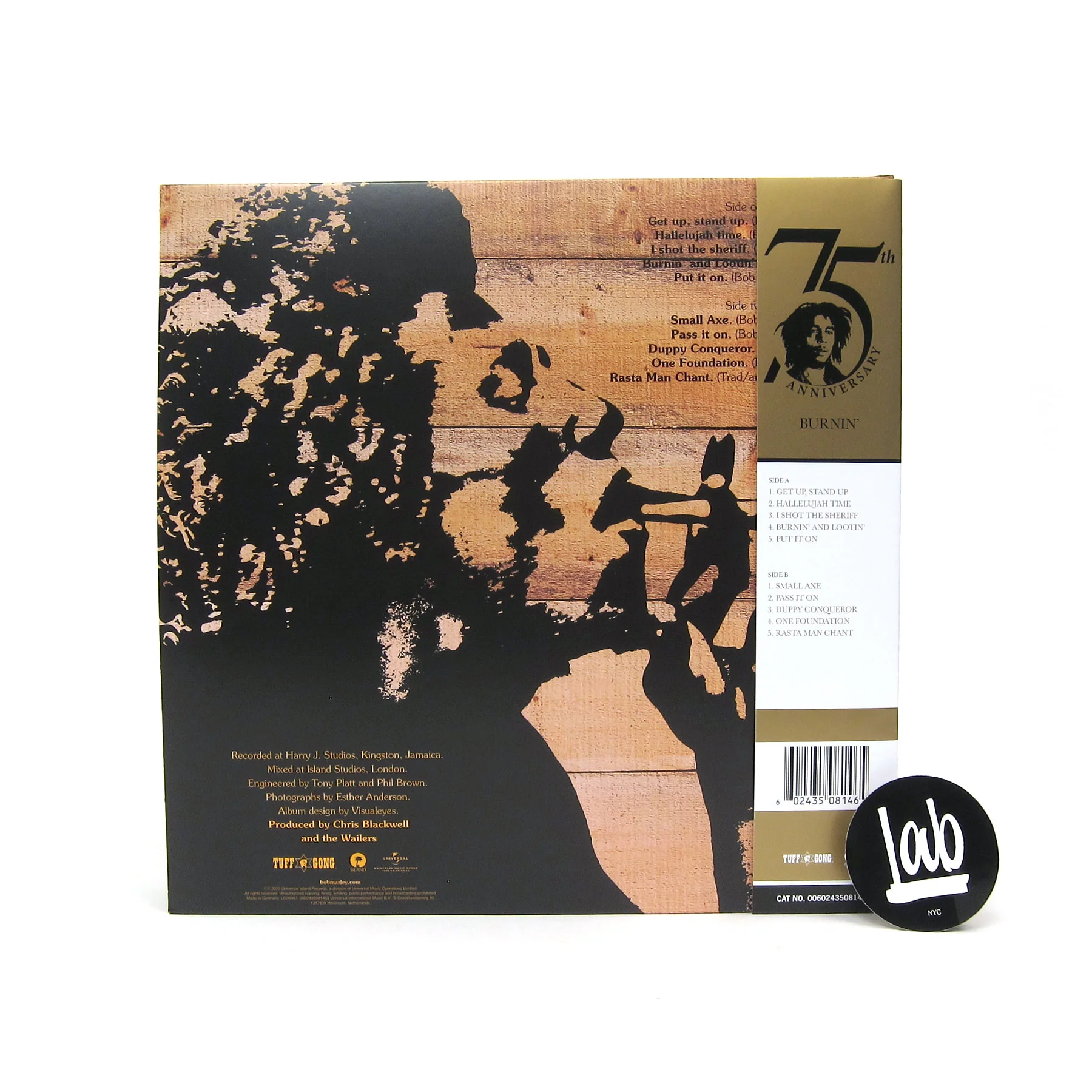 Bob Marley & The Wailers: Burnin (Abbey Road Half-Speed Master) Vinyl LP - Image 3