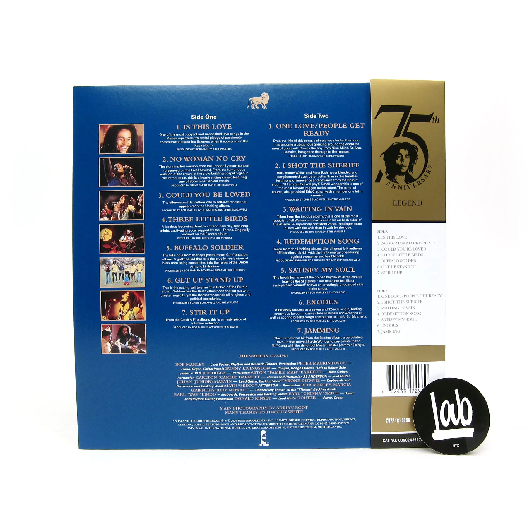 Bob Marley & The Wailers: Legend (Abbey Road Half-Speed Master) Vinyl LP - Image 3