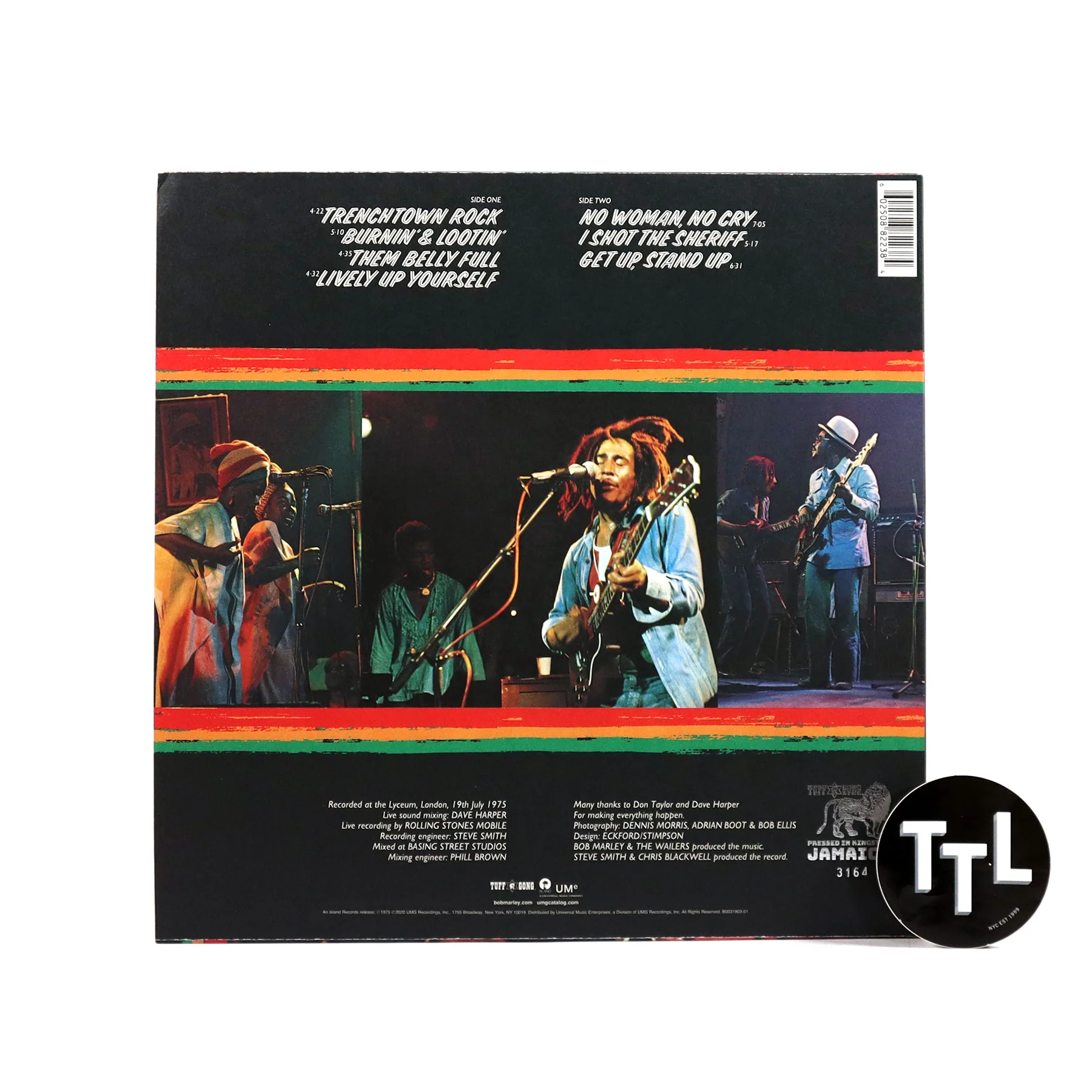 Bob Marley & The Wailers: Live! (Tuff Gong Jamaican Pressing) Vinyl LP - Image 3