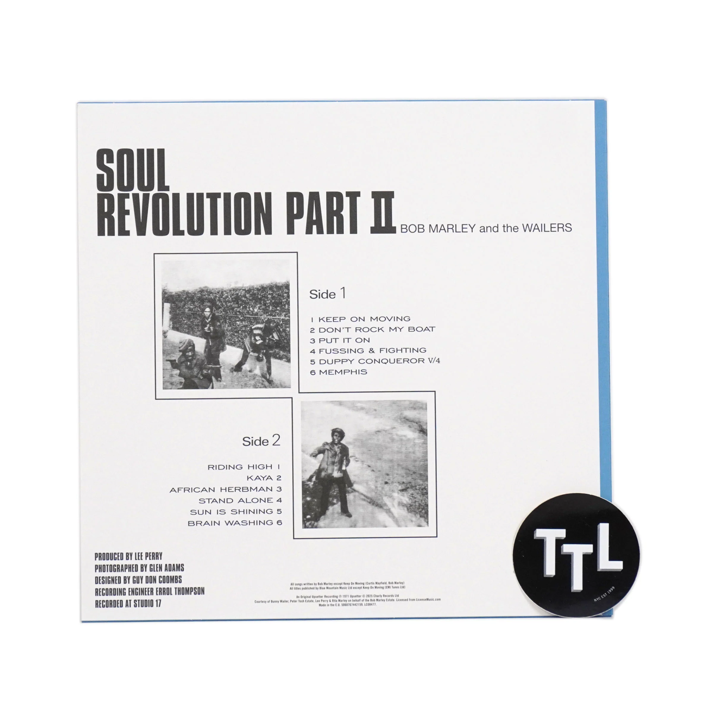Bob Marley & The Wailers: Soul Revolution Part II (Blue Colored Vinyl) Vinyl LP - Image 2