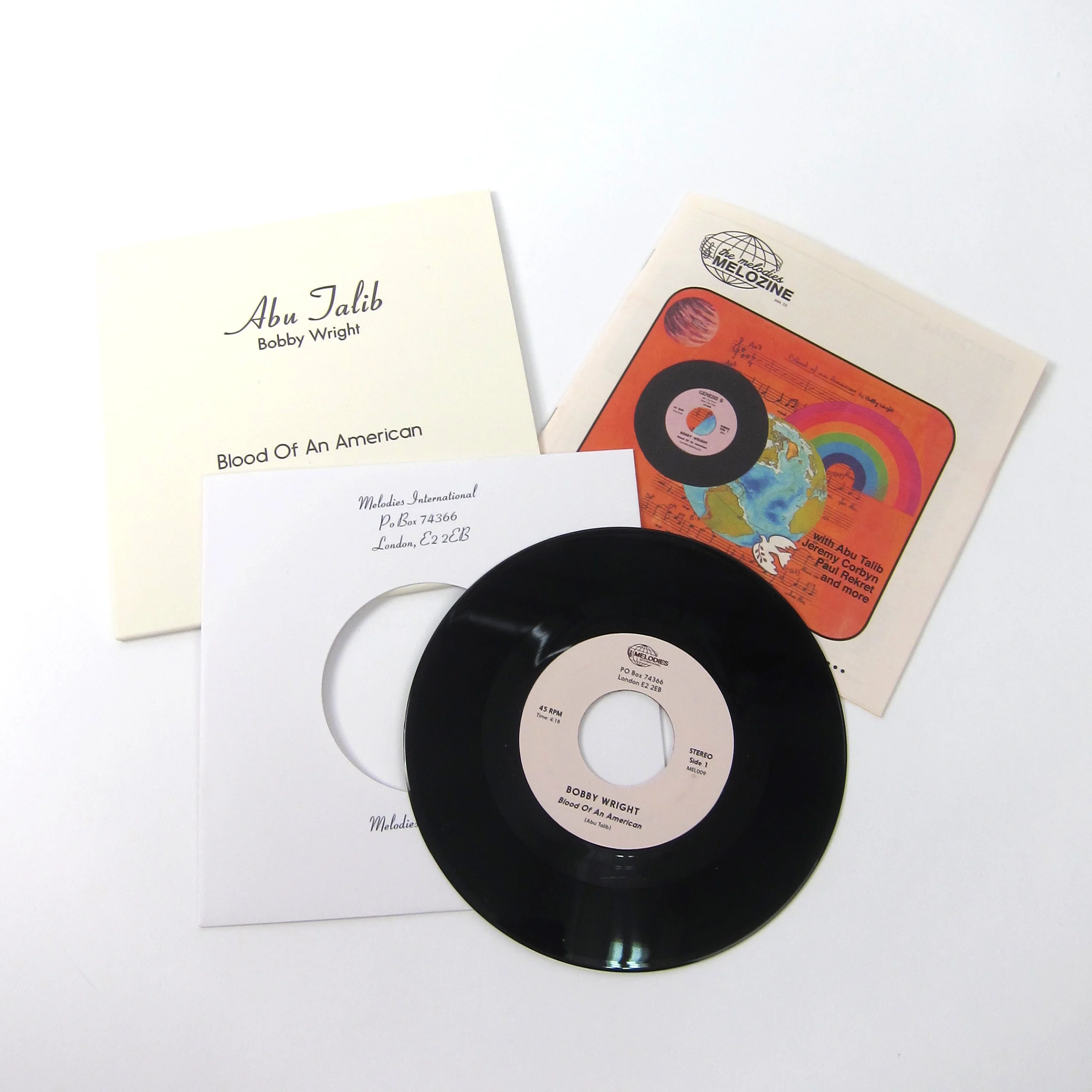 Bobby Wright: Blood Of An American Vinyl 7" - Image 2